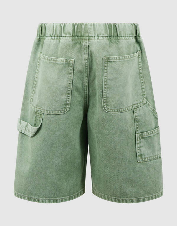 Washed Carpenter Short Lichtgroen SHOEBY BOYS