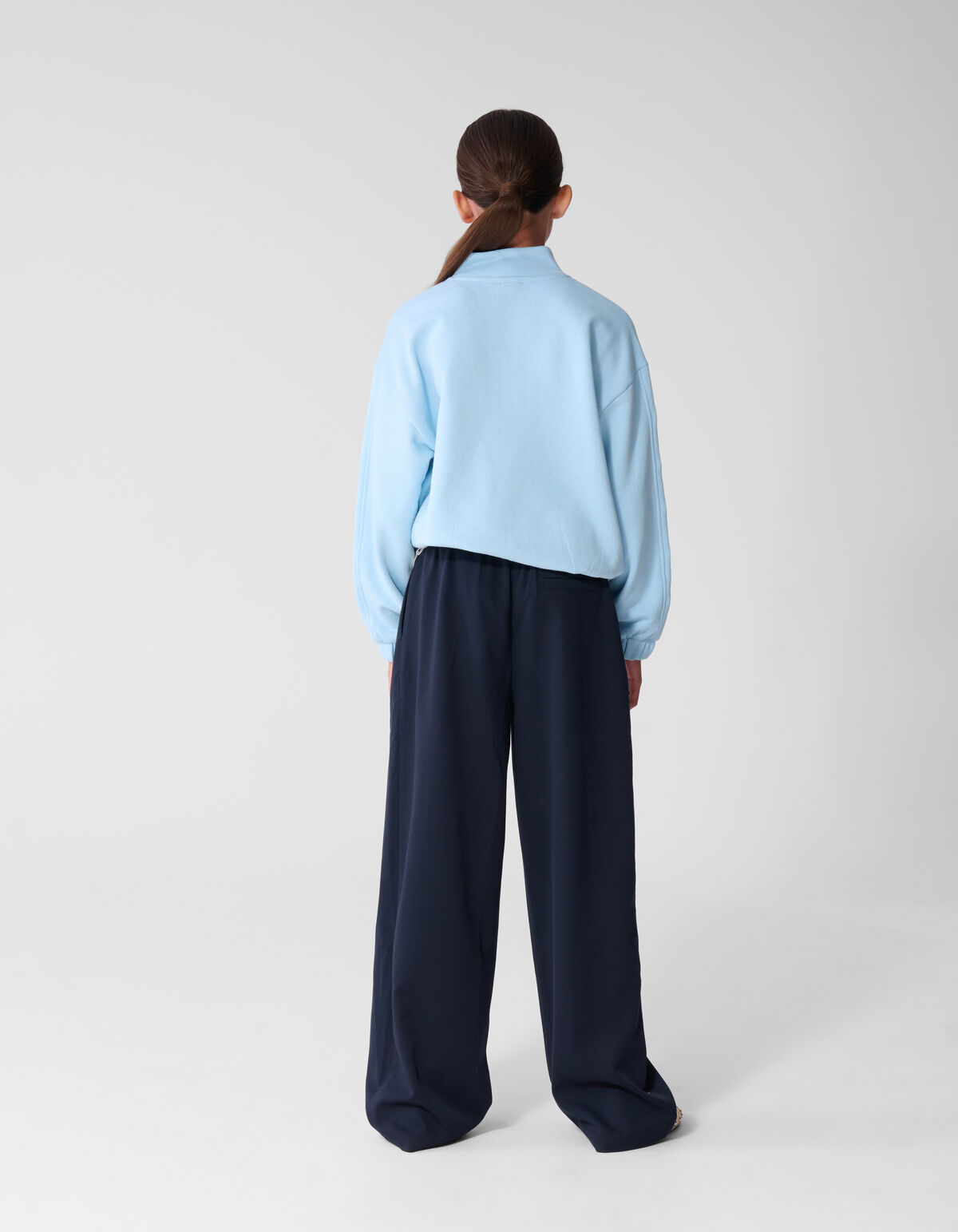 Funnel Neck Sweater Lichtblauw SHOEBY GIRLS