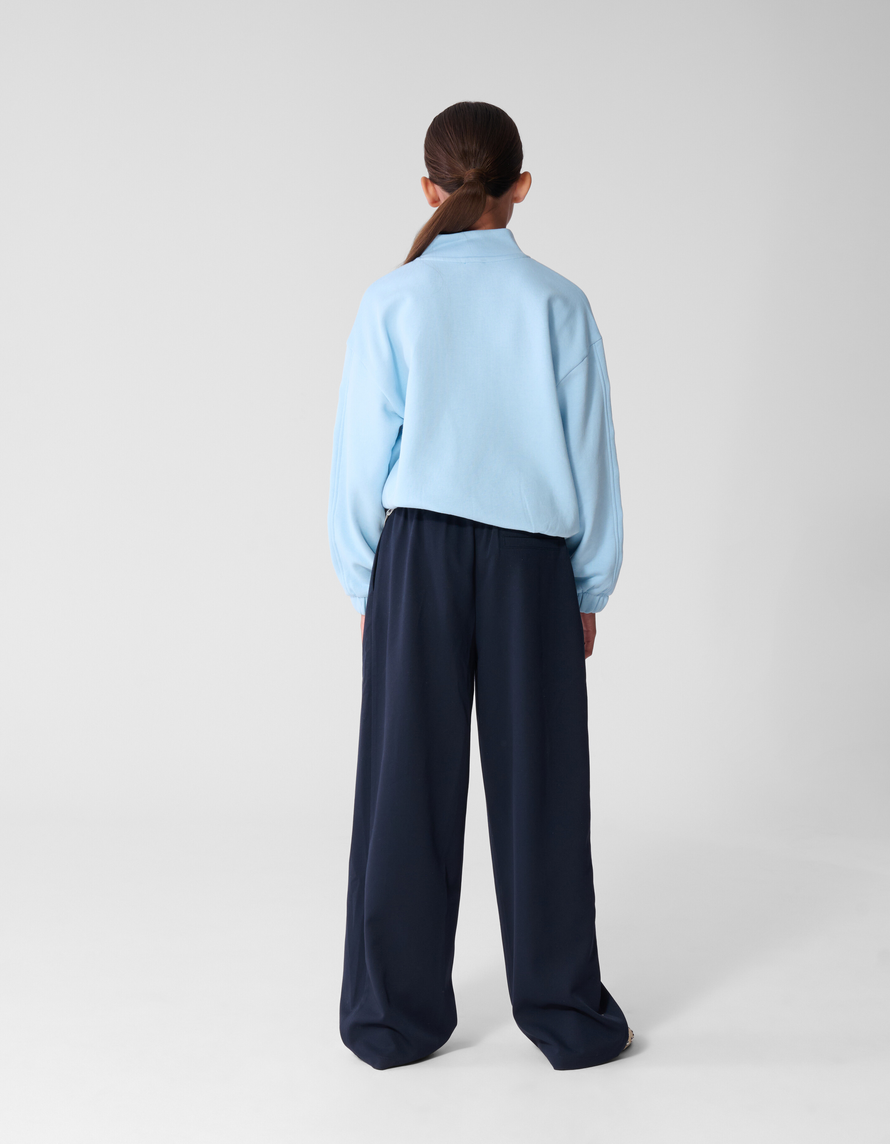 Funnel Neck Sweater Lichtblauw SHOEBY GIRLS