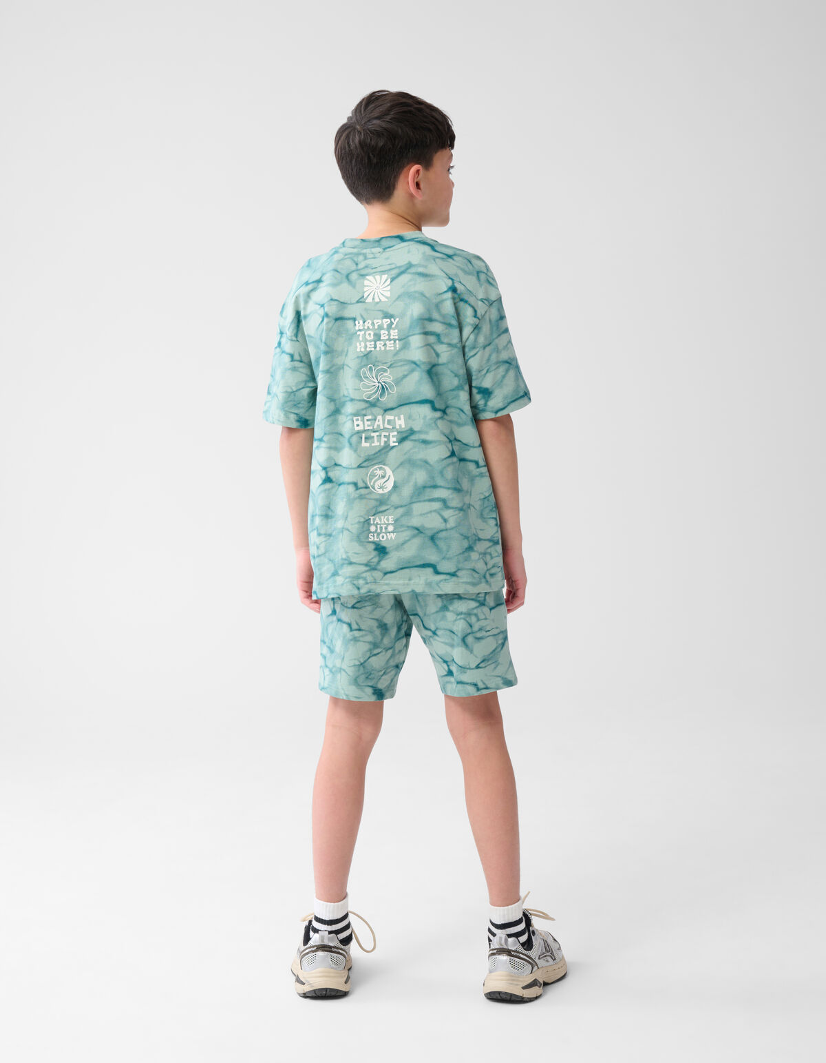 Bleached Short Donkergroen SHOEBY BOYS