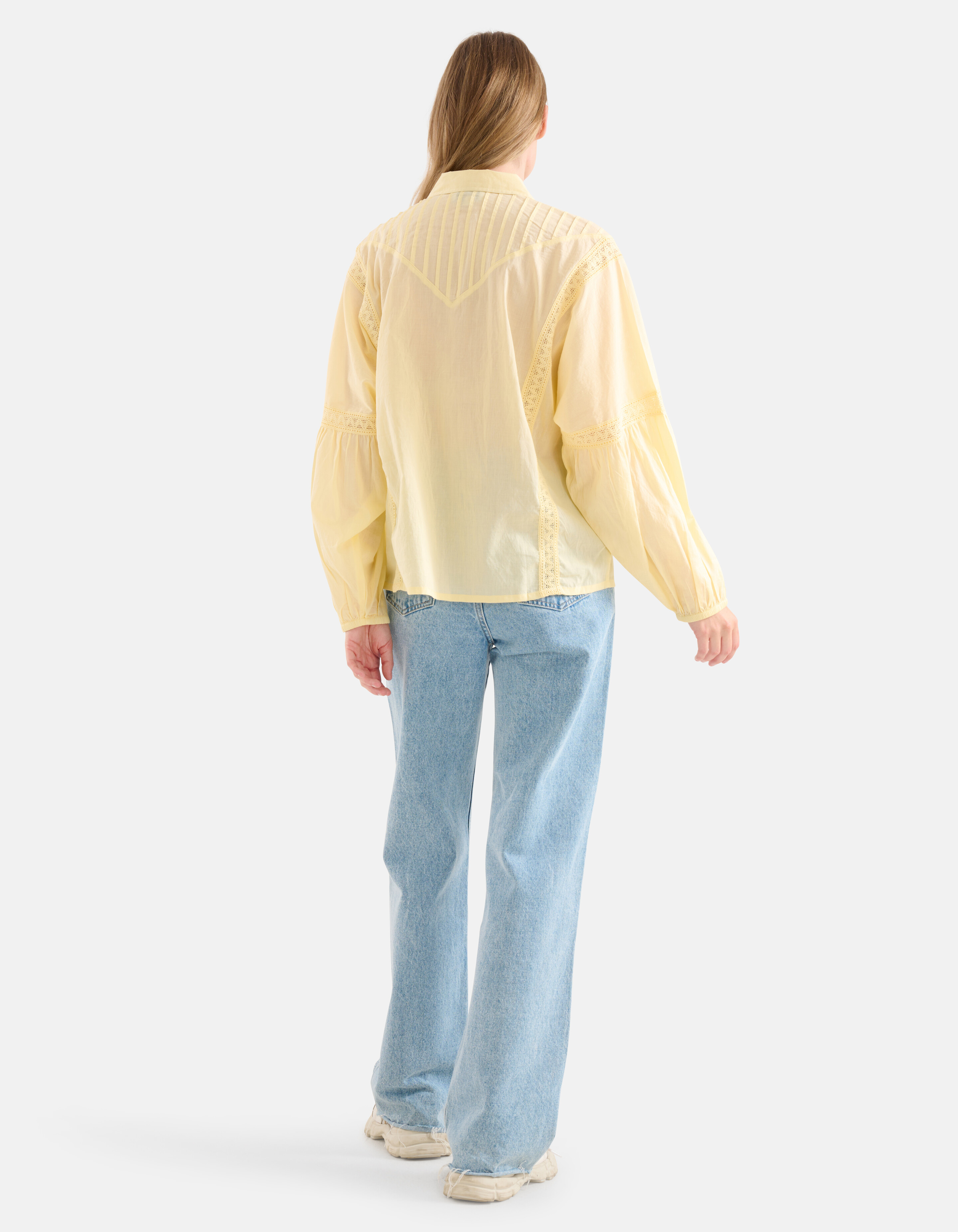 Embroidery Blouse Lichtgeel SHOEBY WOMEN