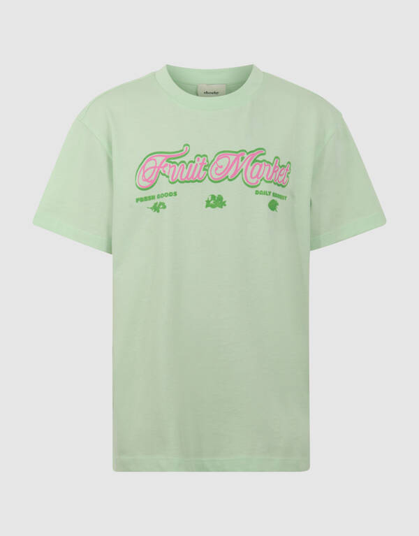 Fruit Market Artwork T-shirt Lichtgroen SHOEBY GIRLS