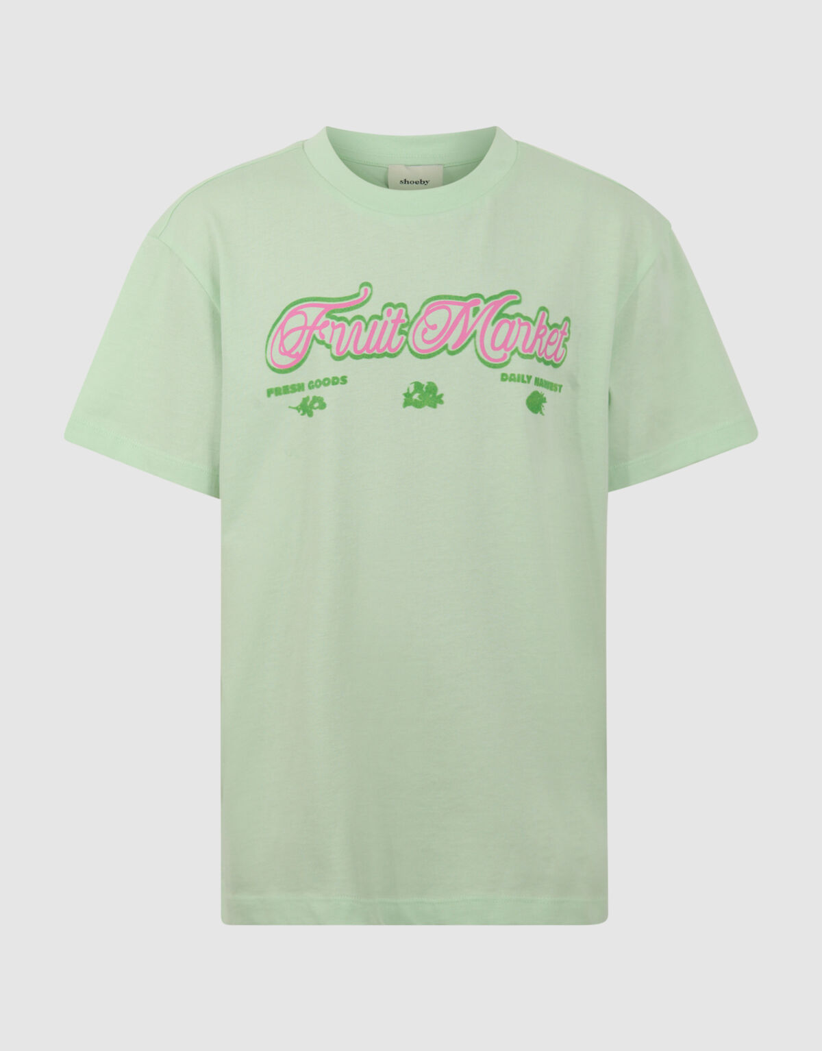 Fruit Market Artwork T-shirt Lichtgroen SHOEBY GIRLS
