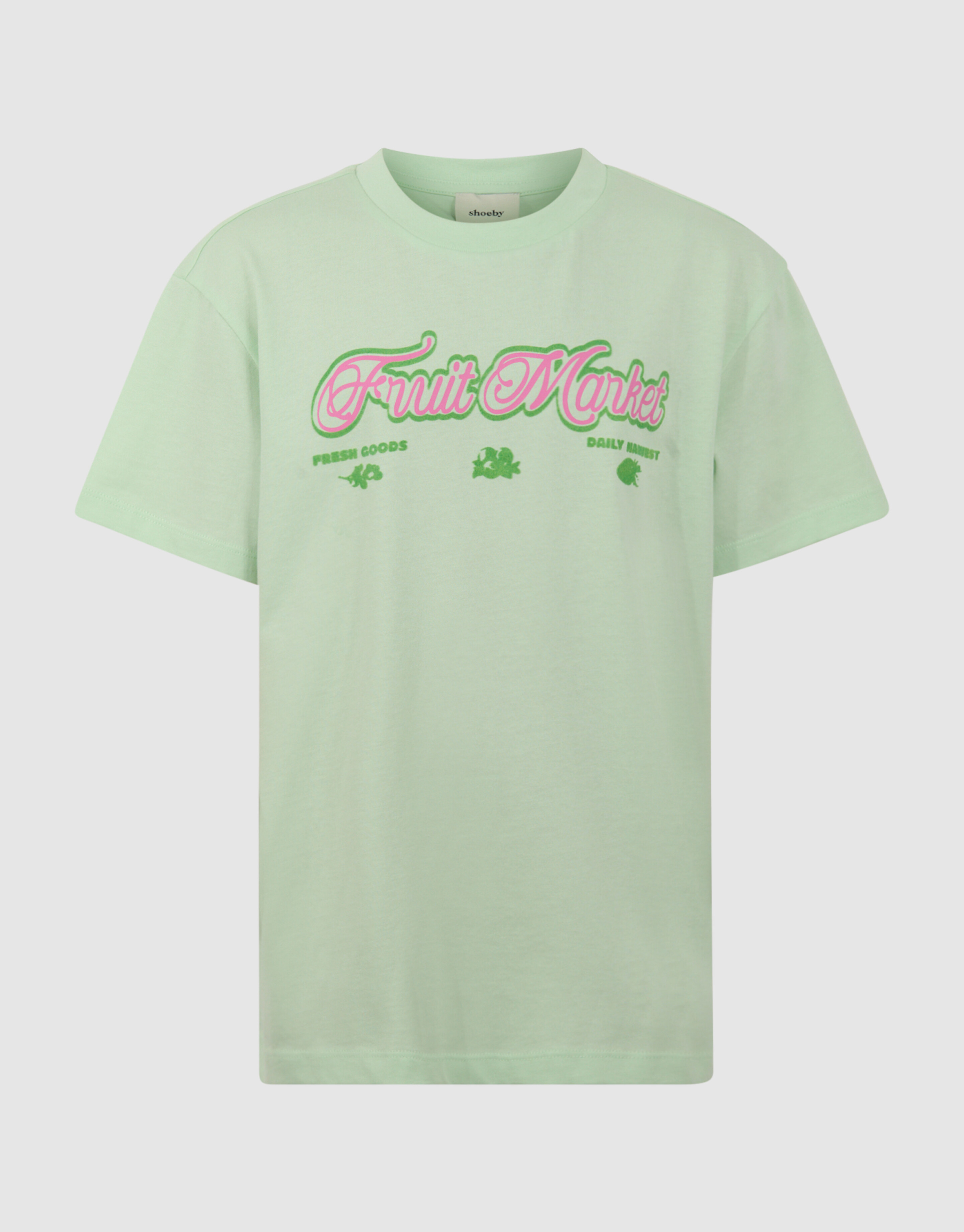 Fruit Market Artwork T-shirt Lichtgroen SHOEBY GIRLS