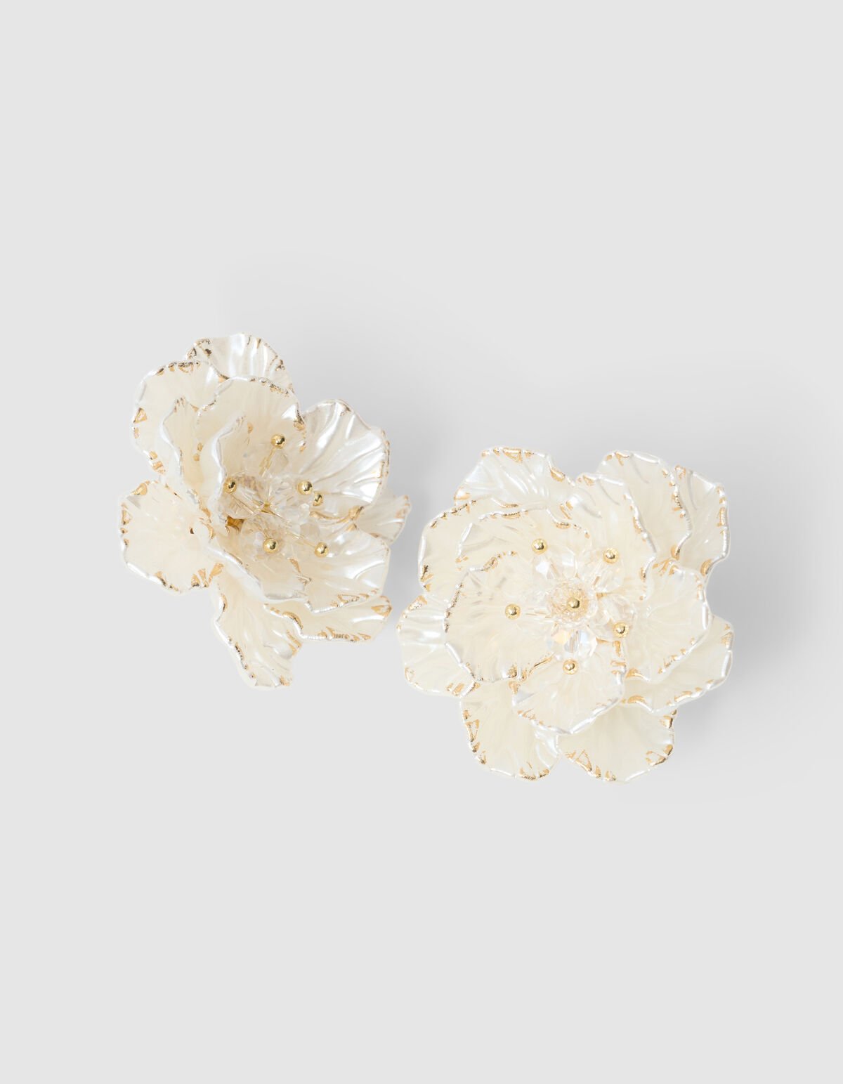 Flower Oorbellen Gebroken Wit SHOEBY ACCESSOIRES