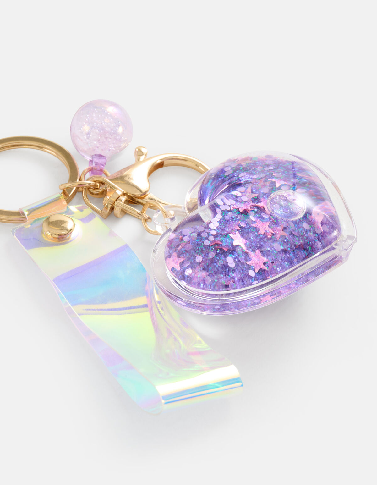 Hart Sleutelhanger Paars SHOEBY ACCESSOIRES