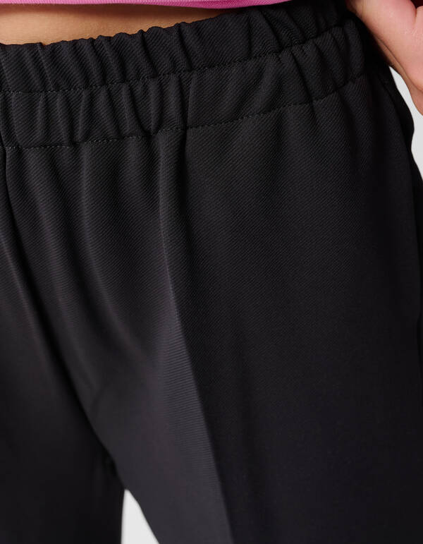Sporty Strik Wide Leg Broek Donkergrijs SHOEBY GIRLS