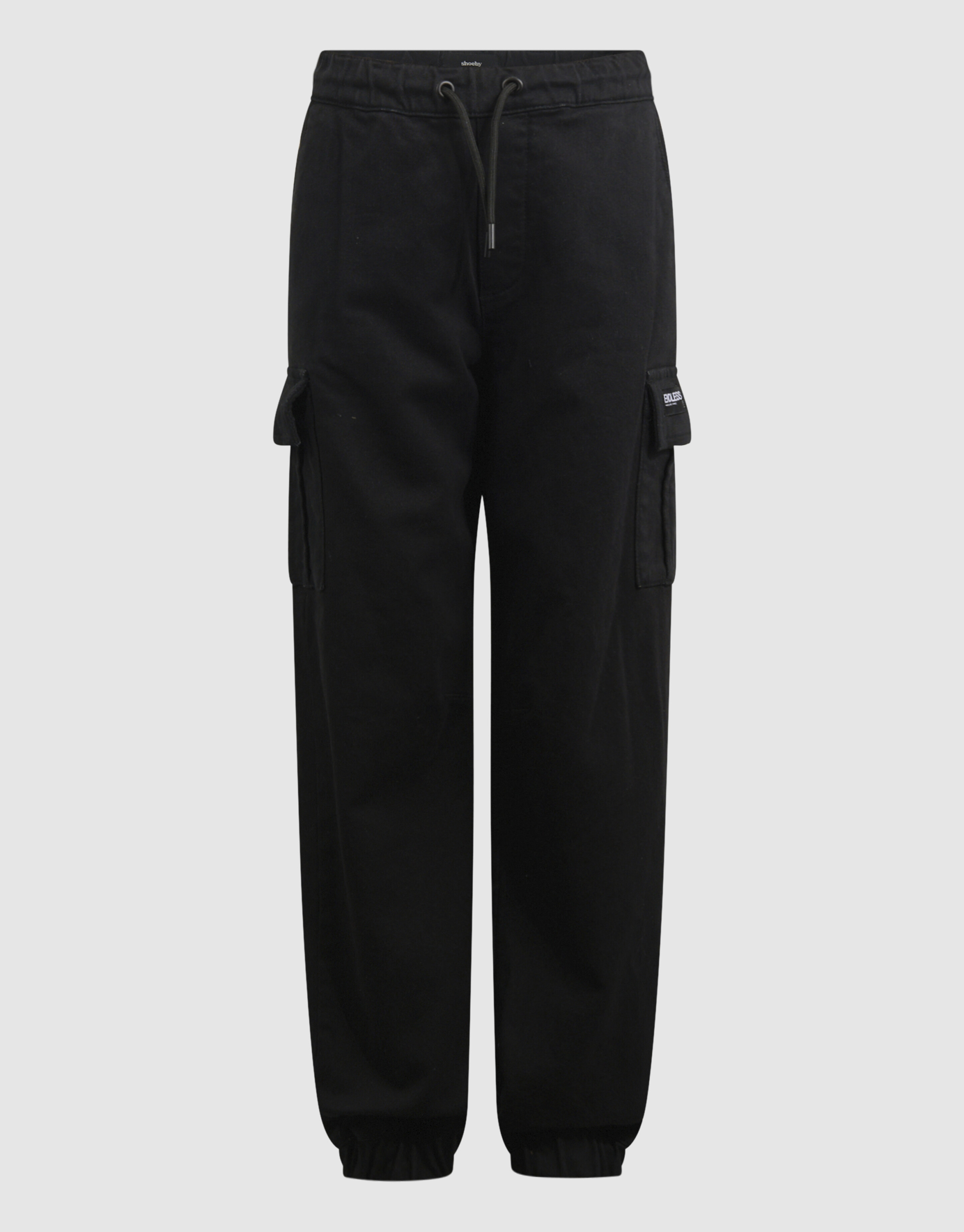 Loose Fit Cargo Broek Donkergrijs SHOEBY BOYS