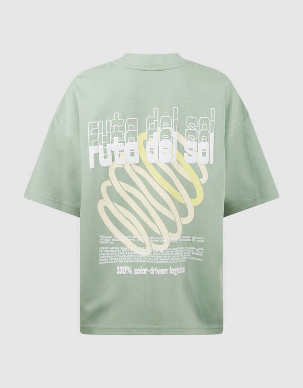 Del Sol Artwork T-shirt Lichtgroen SHOEBY BOYS