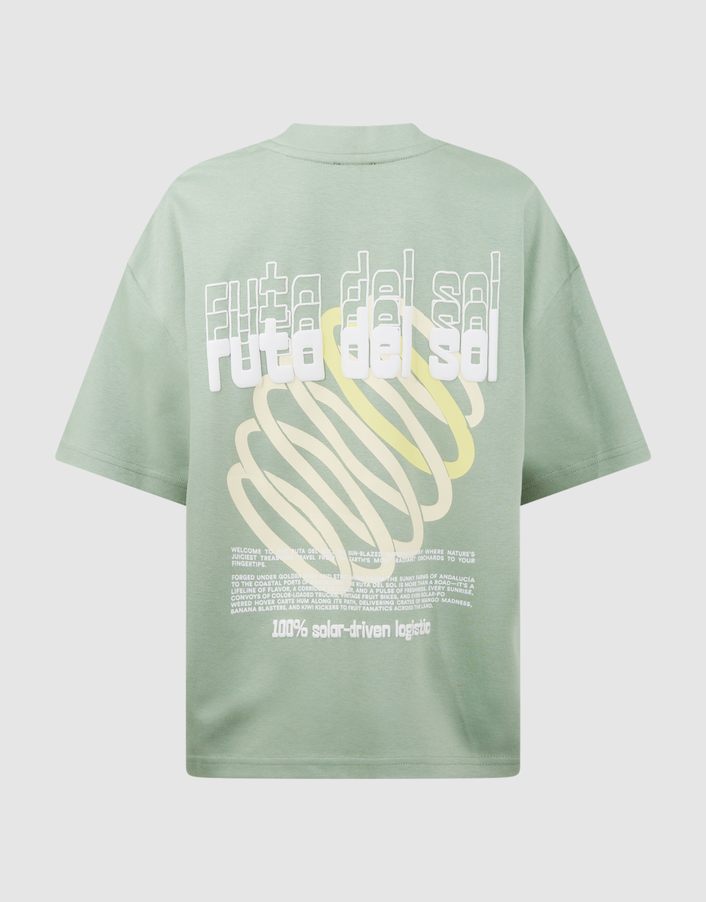Del Sol Artwork T-shirt Lichtgroen SHOEBY BOYS