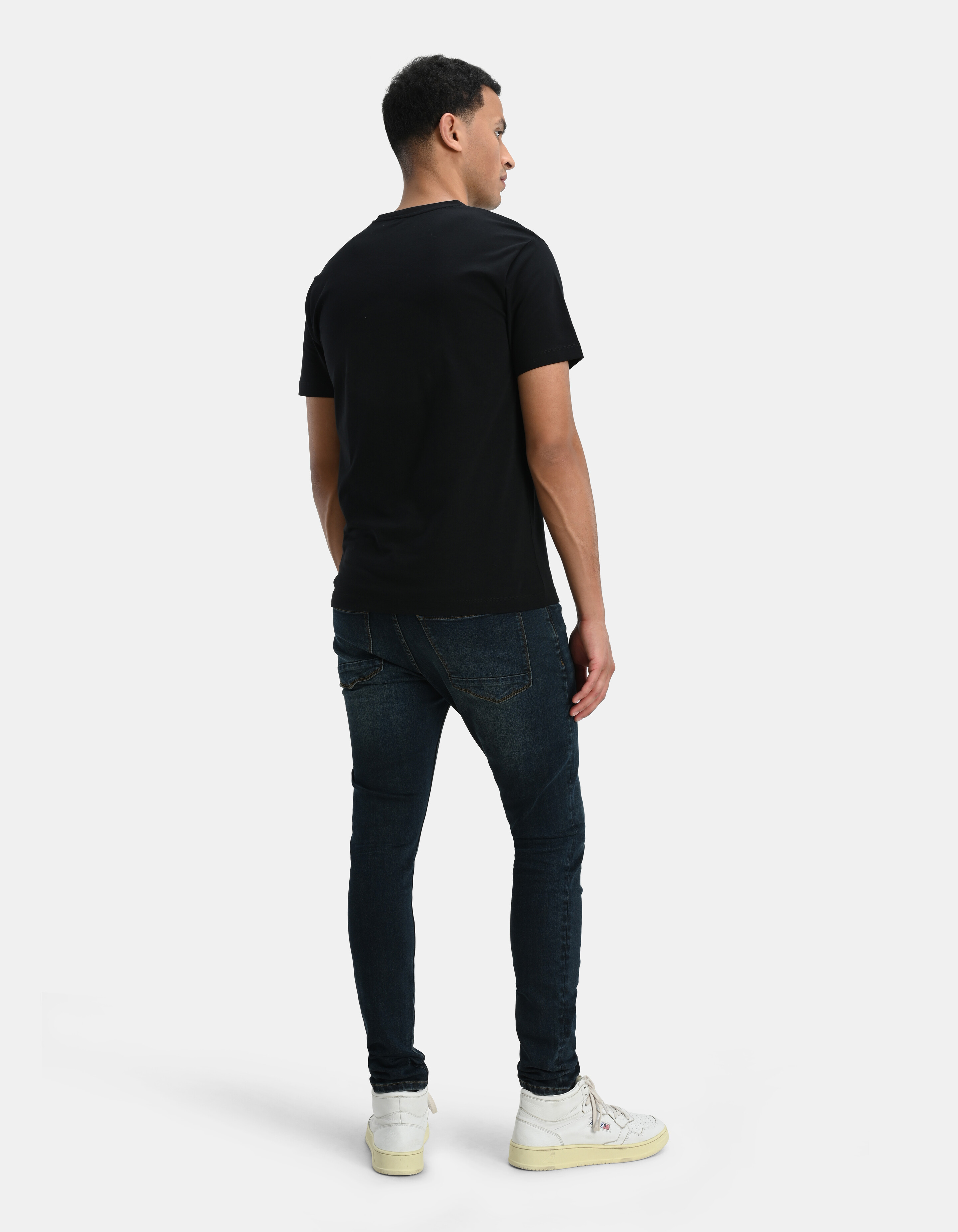 Skinny Fit Jeans Donkerblauw L34 SHOEBY MEN