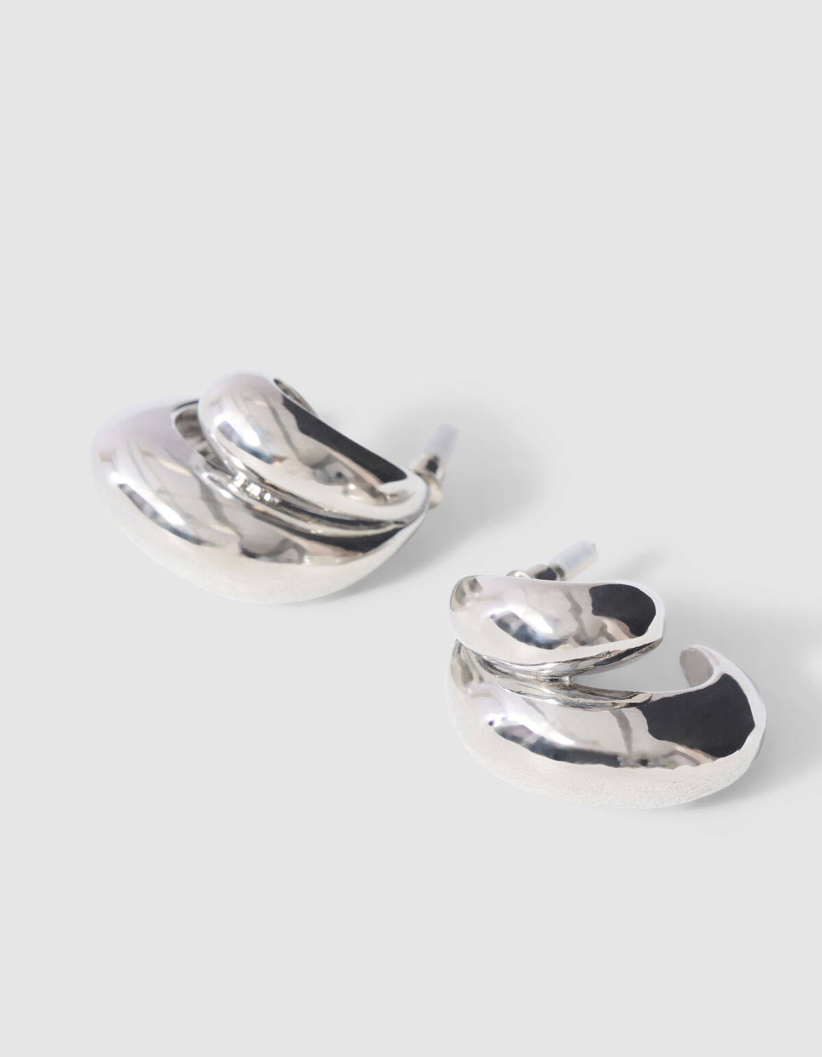 Double Drop Oorbellen Zilver SHOEBY ACCESSOIRES