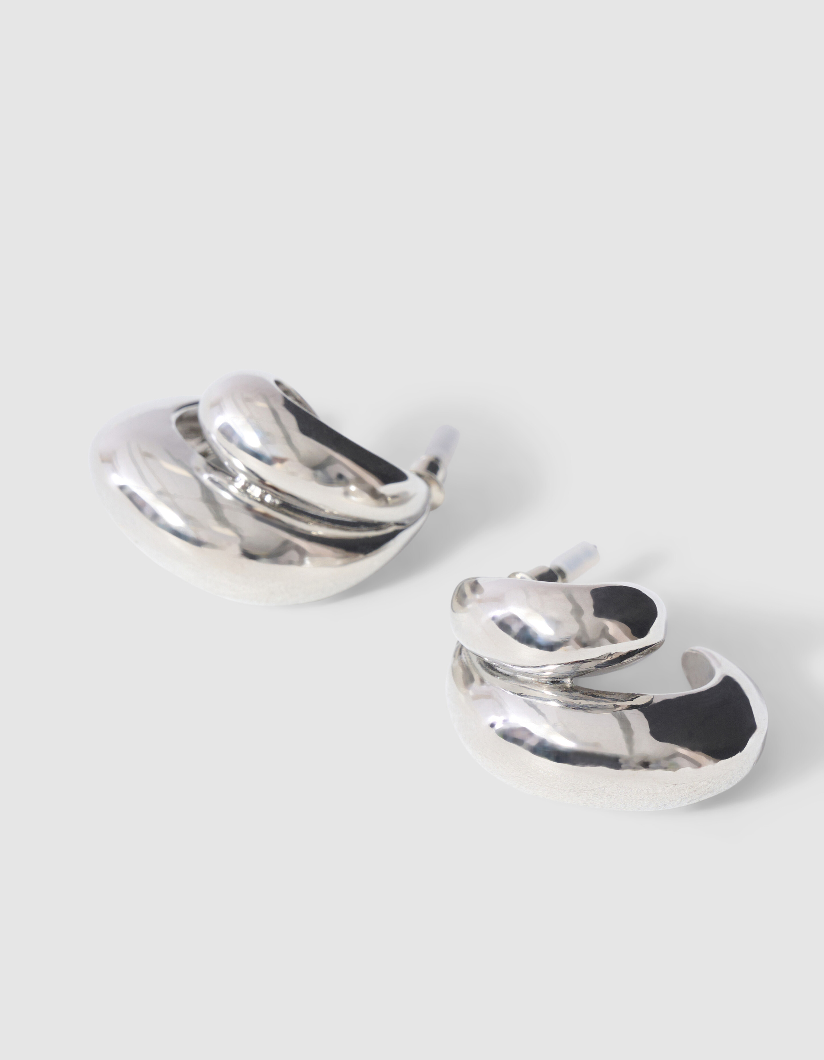 Double Drop Oorbellen Zilver SHOEBY ACCESSOIRES