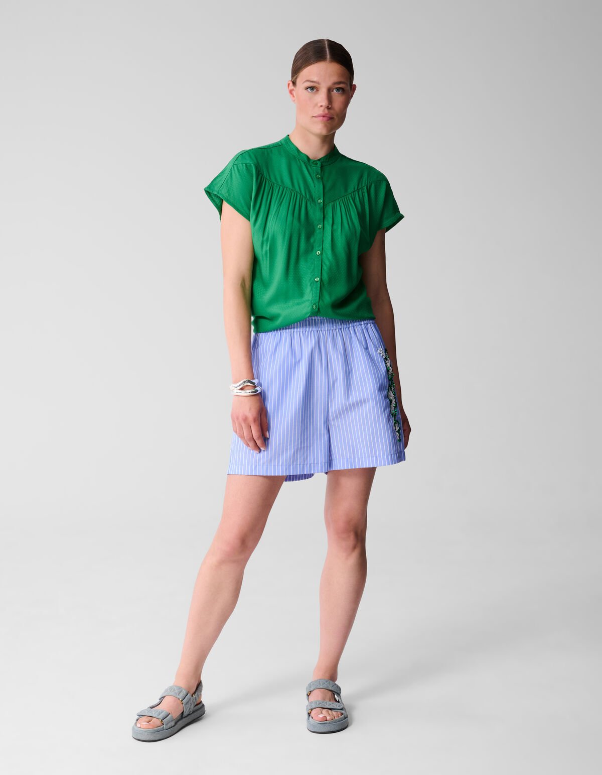 Structuur Top Groen SHOEBY WOMEN