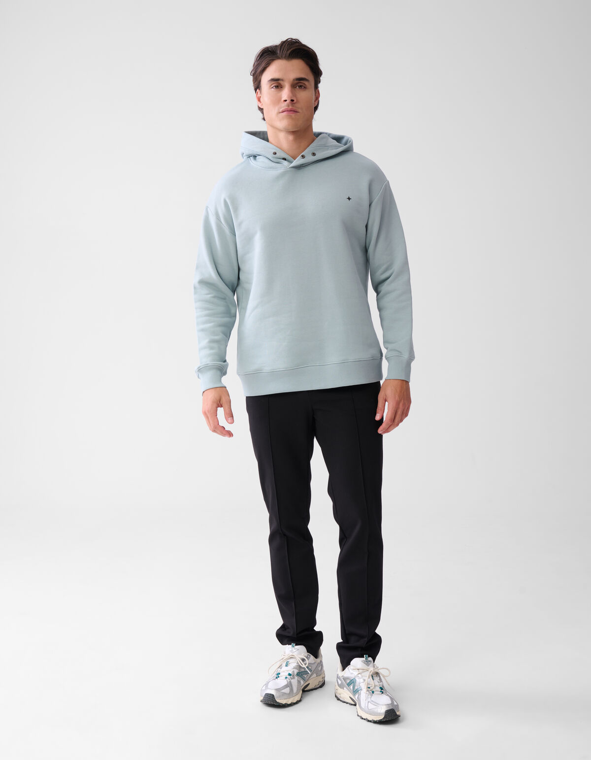 Relaxed Fit Hoodie Lichtgroen SHOEBY MEN
