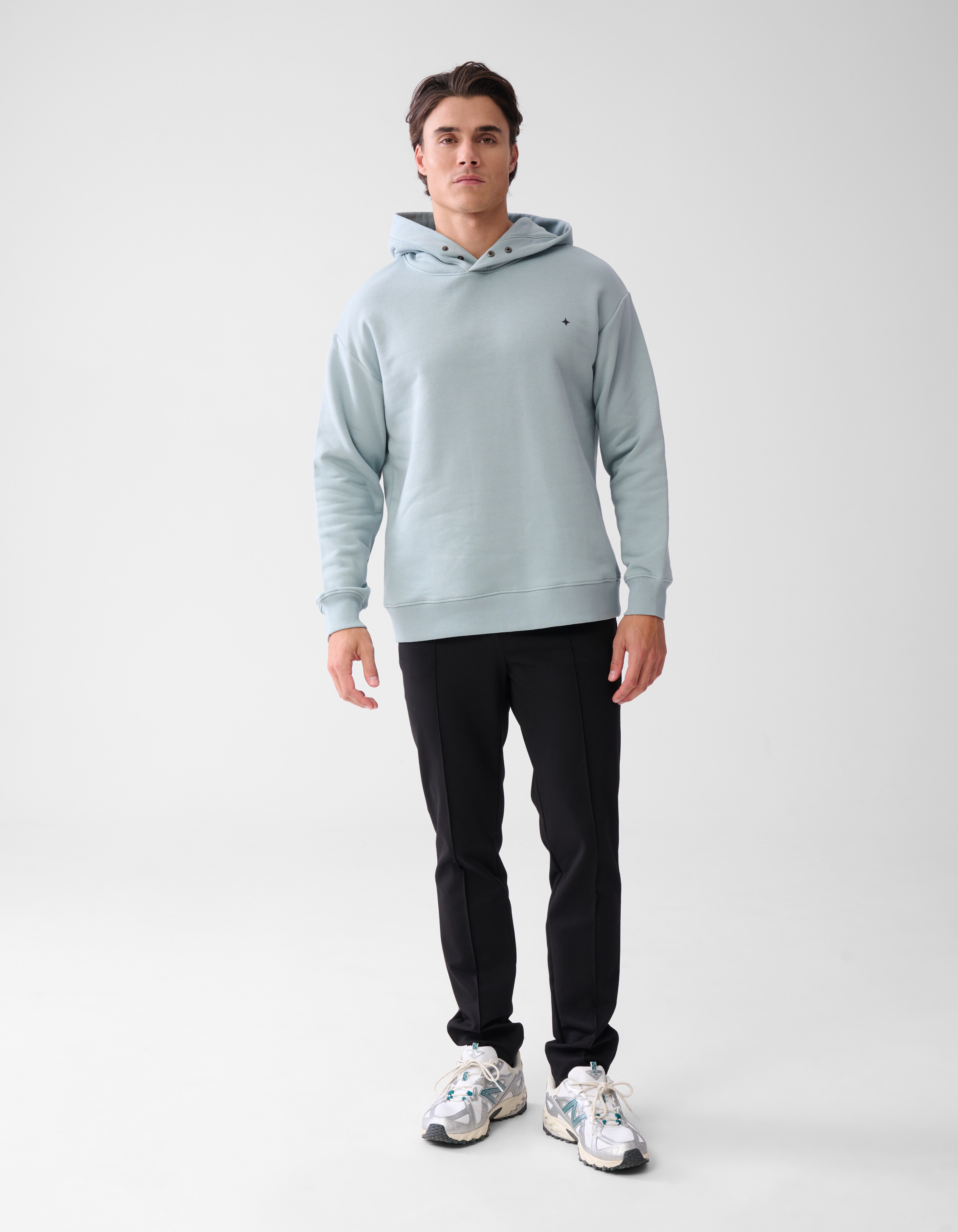 Relaxed Fit Hoodie Lichtgroen SHOEBY MEN