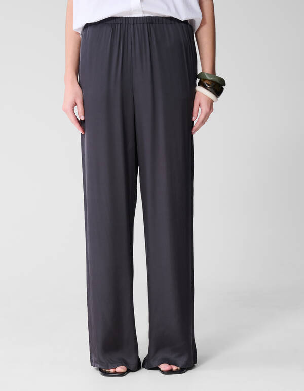 Satijnen Broek Donkergrijs By Lonneke SHOEBY WOMEN