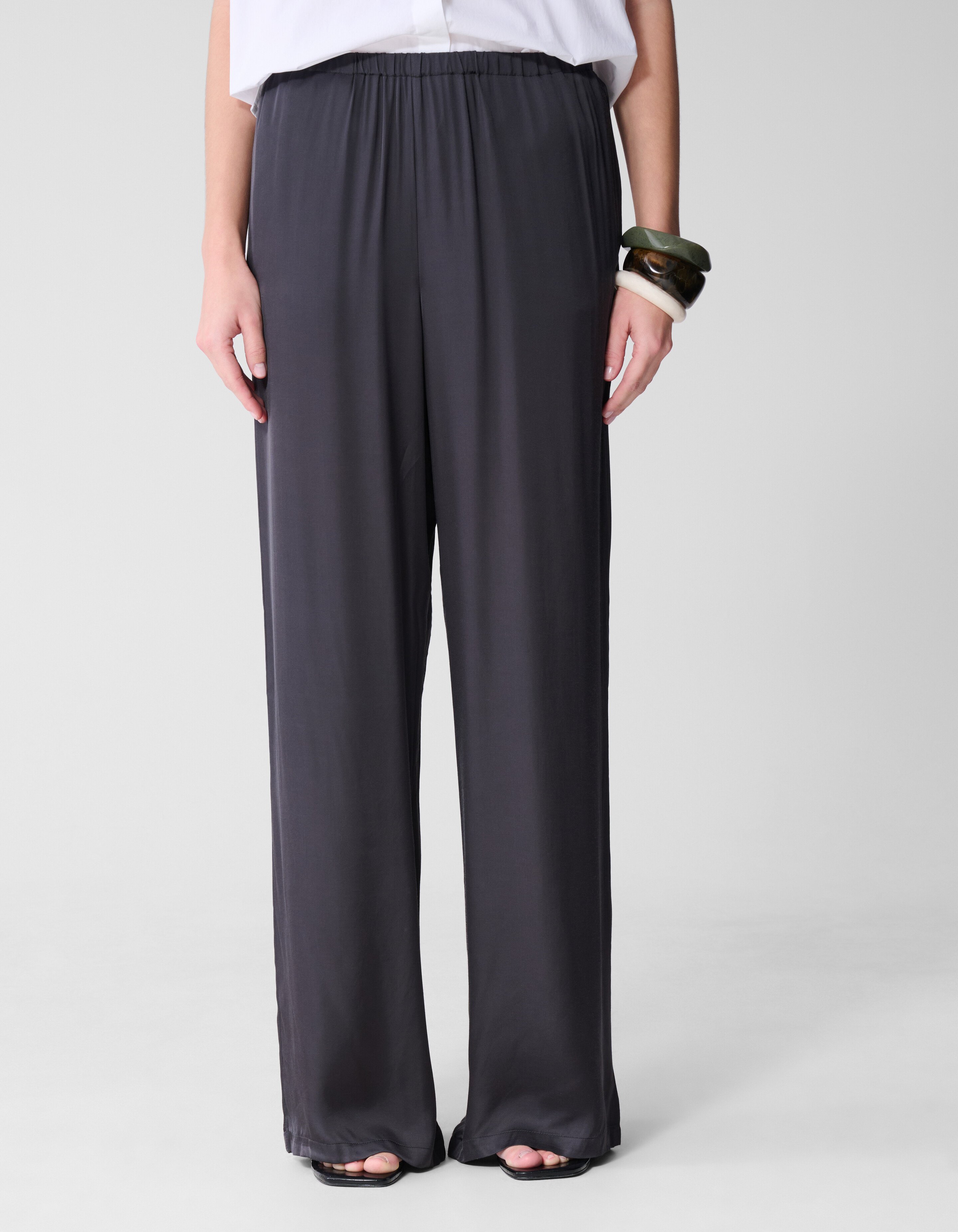 Satijnen Broek Donkergrijs By Lonneke SHOEBY WOMEN