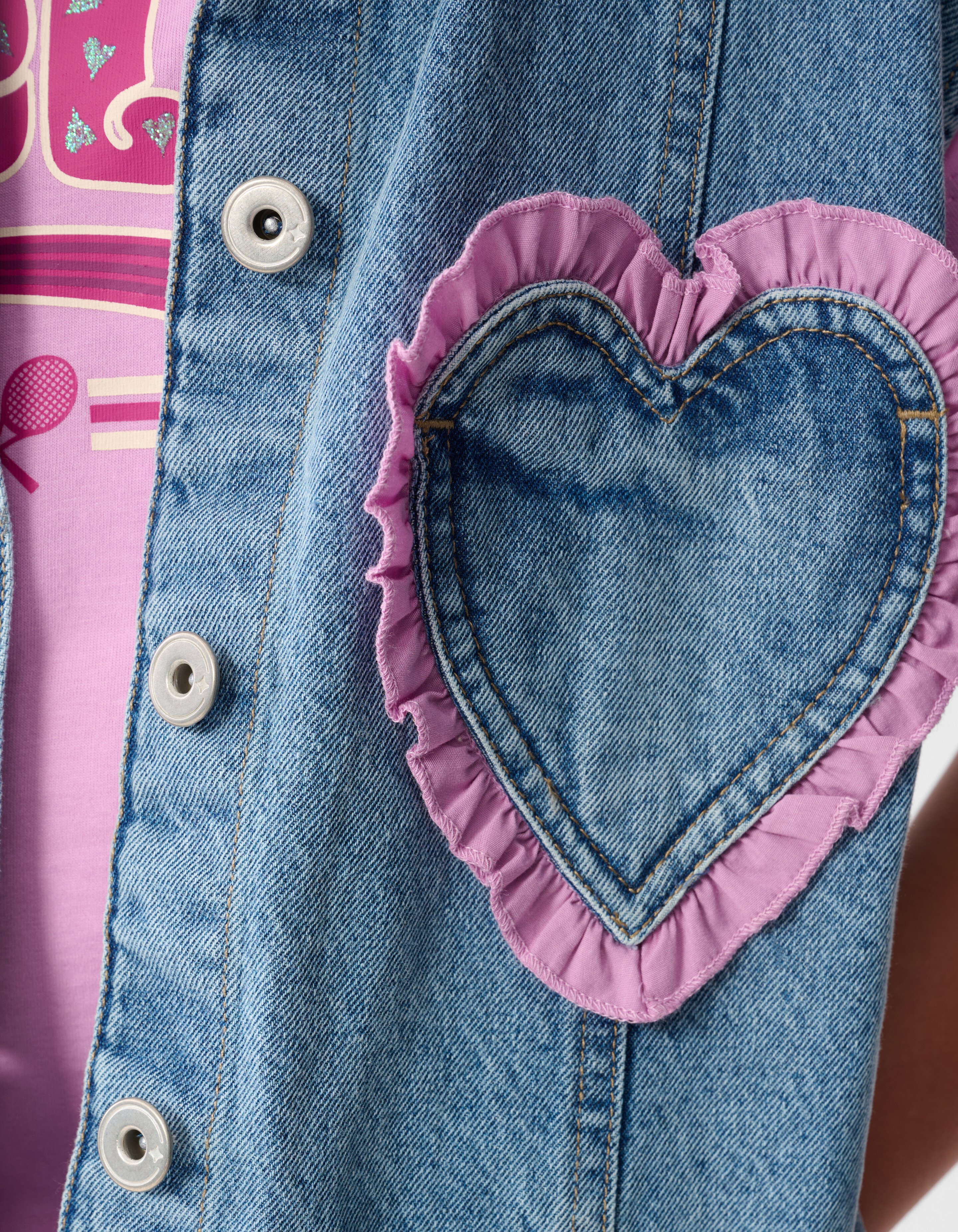 Denim Heart Gilet Blauw SHOEBY GIRLS