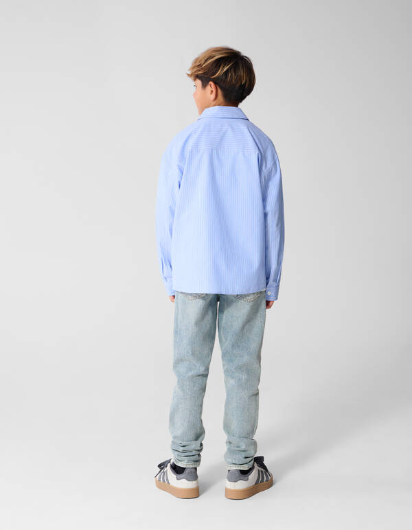 Gestreept Overhemd Blauw SHOEBY BOYS