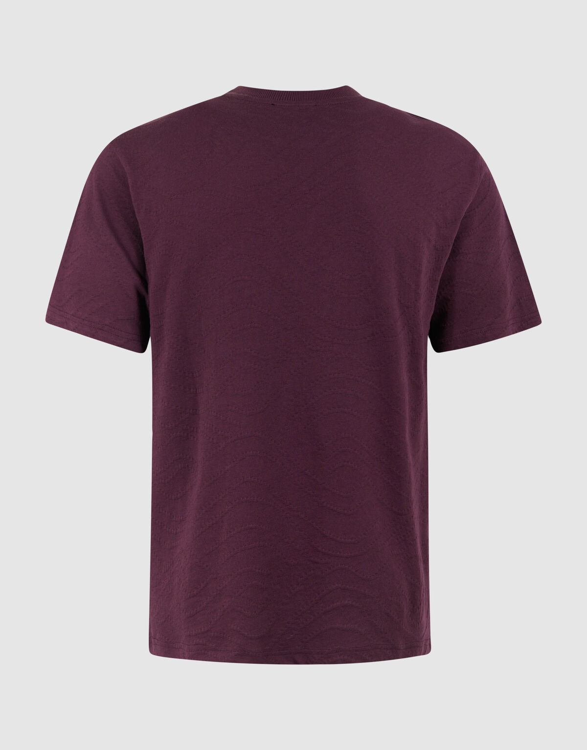 Jacquard T-shirt Donkerrood SHOEBY MEN