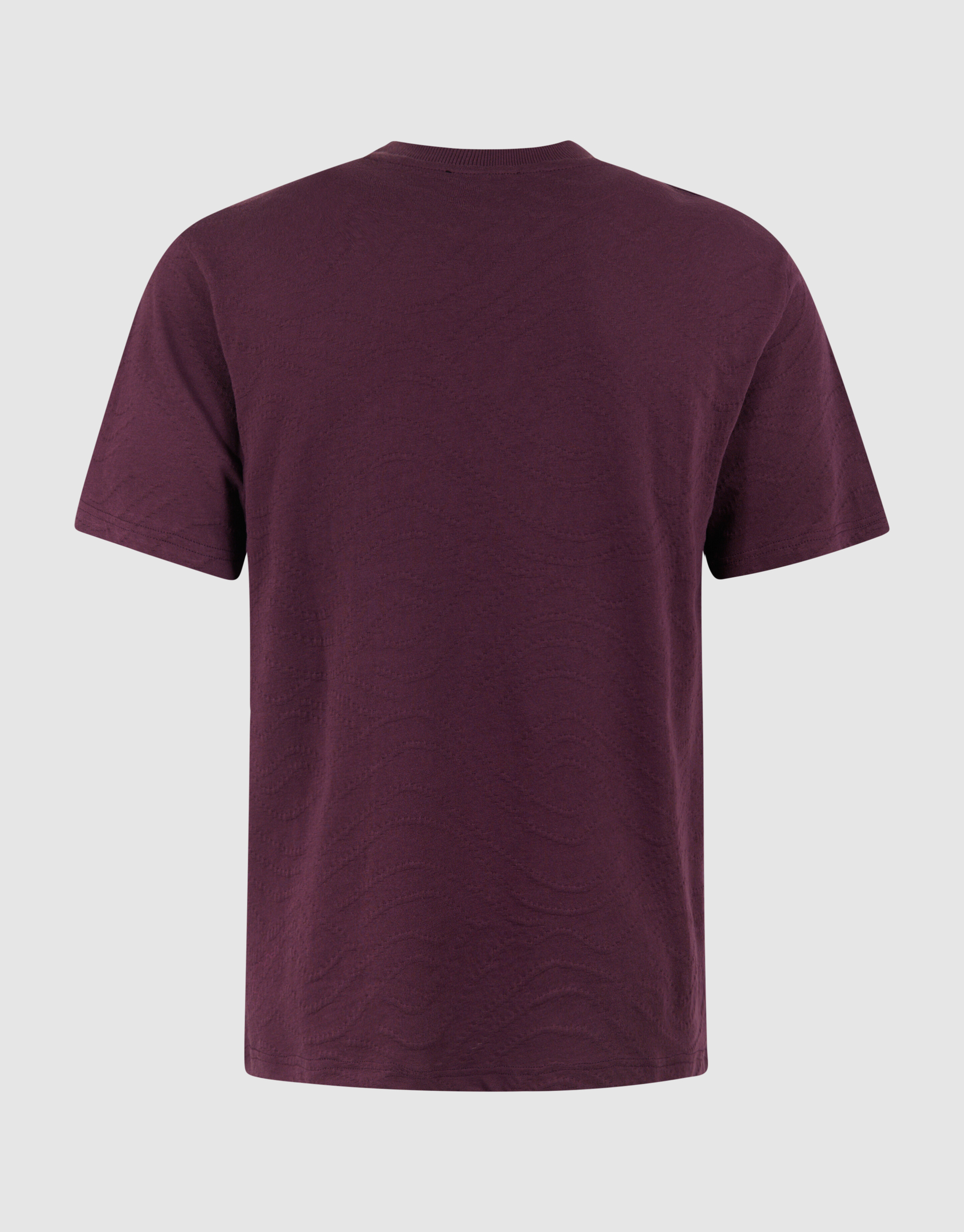 Jacquard T-shirt Donkerrood SHOEBY MEN