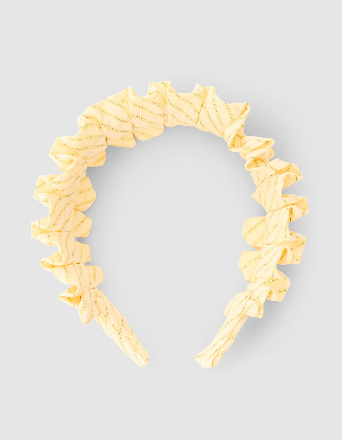 Ruffle Striped Haarband Geel SHOEBY ACCESSOIRES
