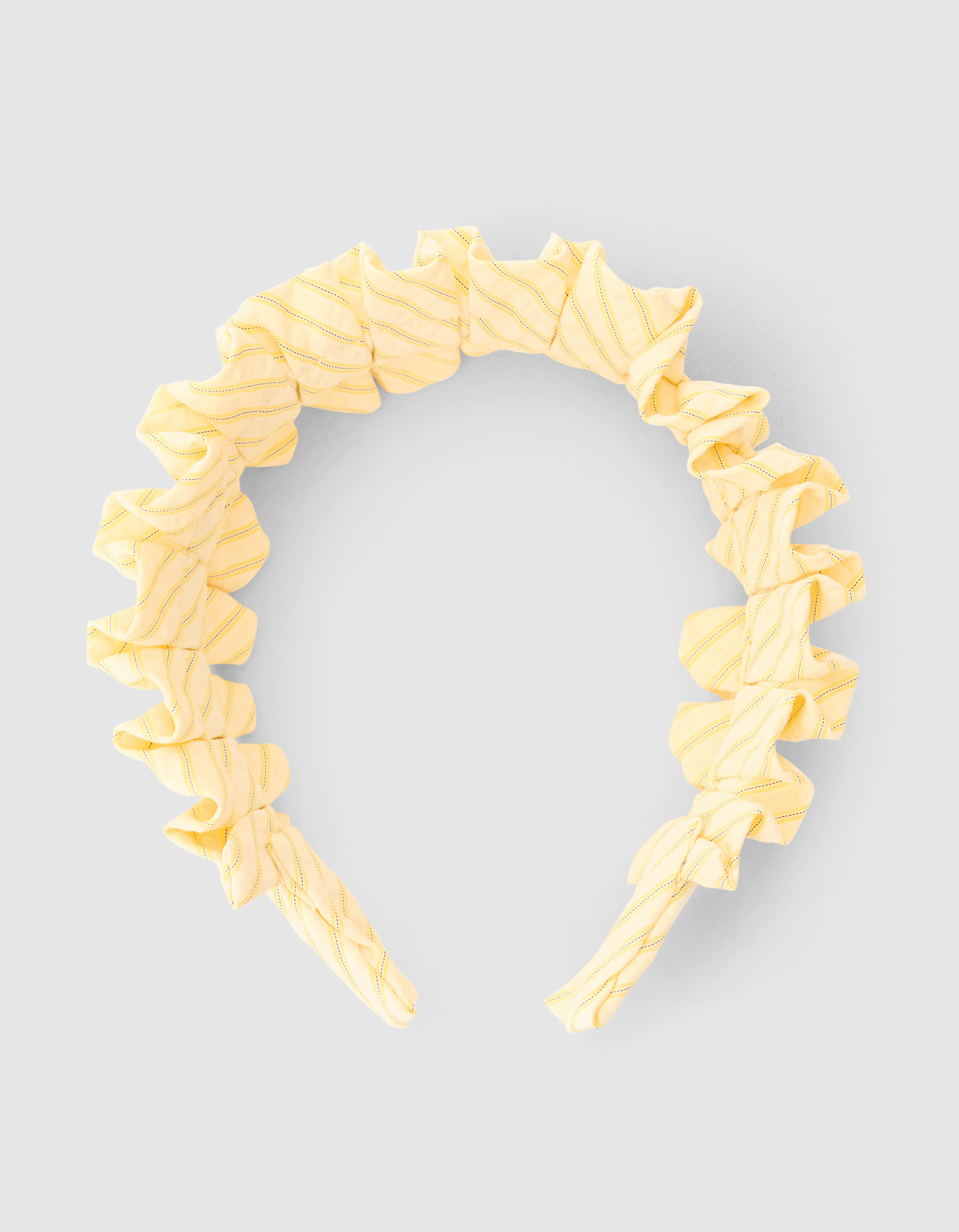 Ruffle Striped Haarband Geel SHOEBY ACCESSOIRES