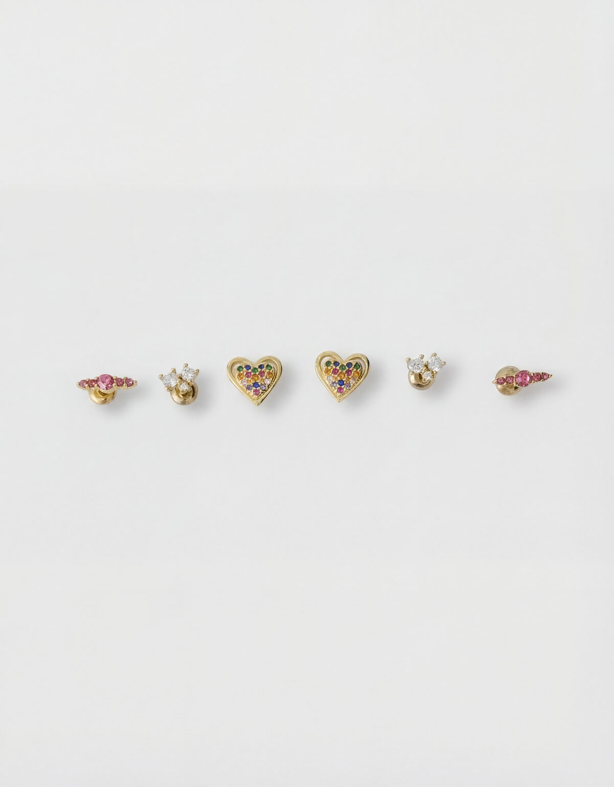 Strass Oorbellen Set Goud SHOEBY ACCESSOIRES