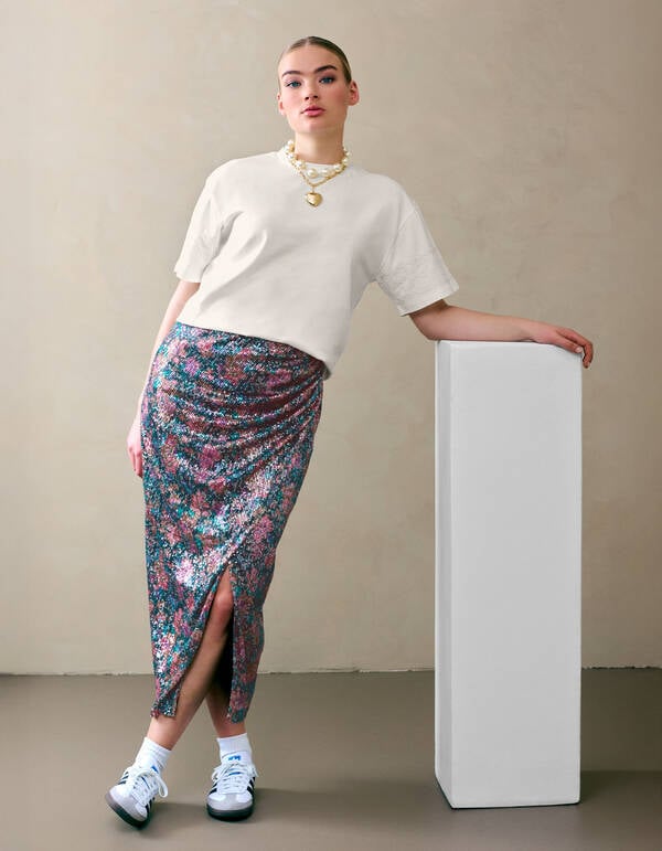 Sequin Maxi Rok Multicolor By Fred SHOEBY WOMEN