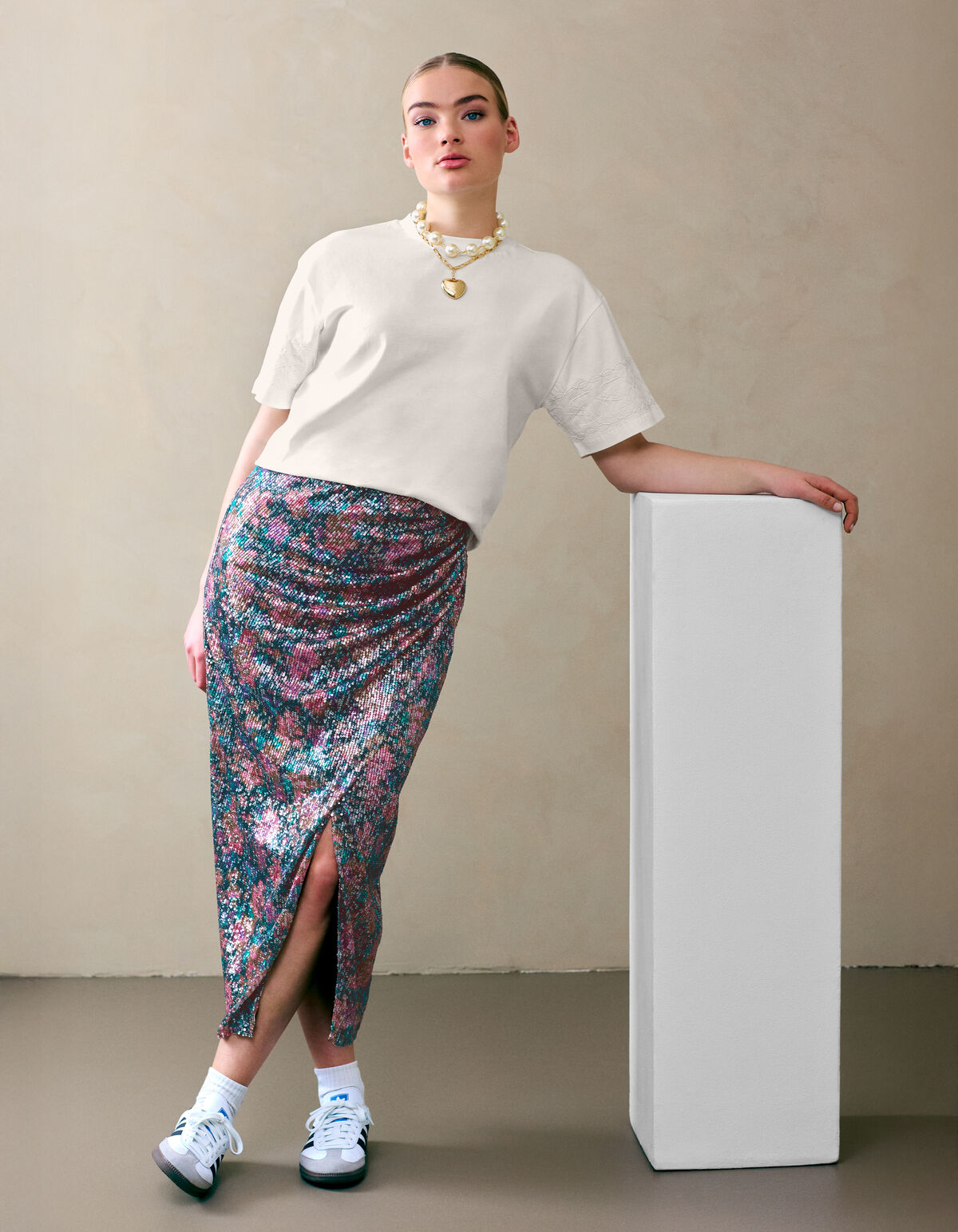 Sequin Maxi Rok Multicolor By Fred SHOEBY WOMEN