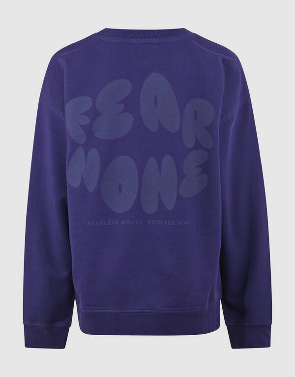 Fear None Artwork Sweater Paars SHOEBY BOYS