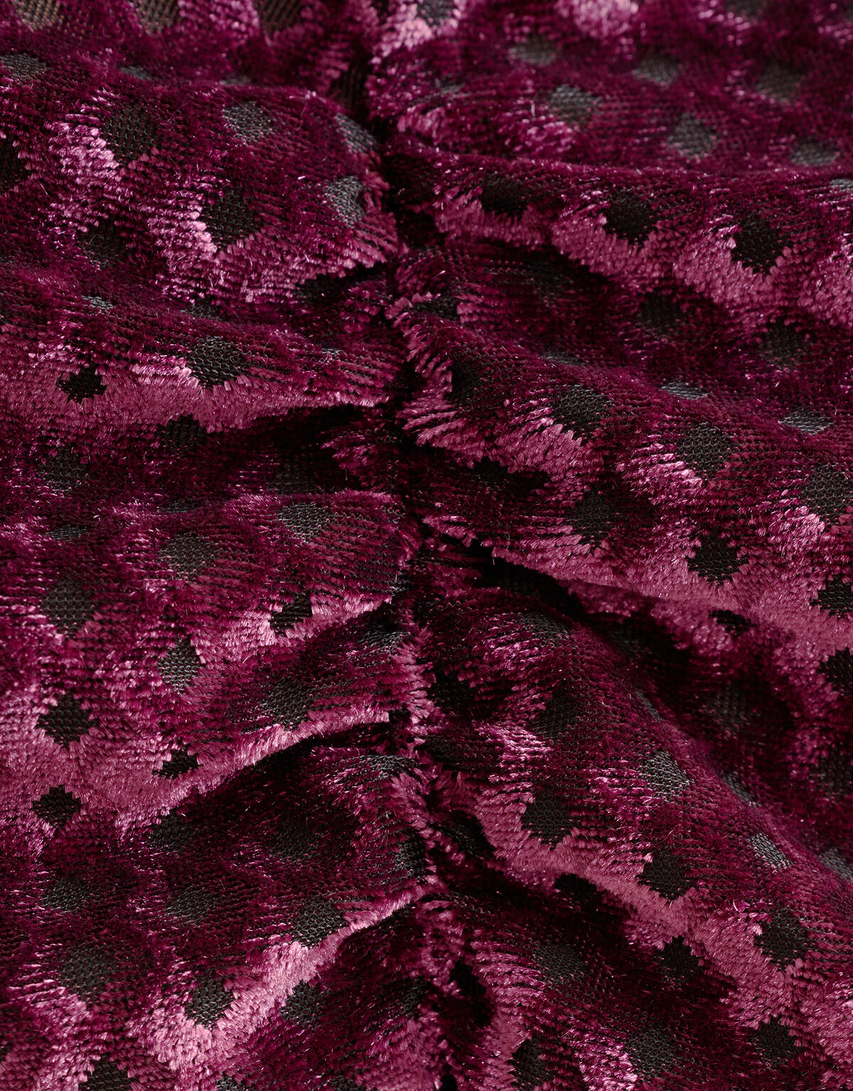 Velvet V-hals Top Paars SHOEBY WOMEN