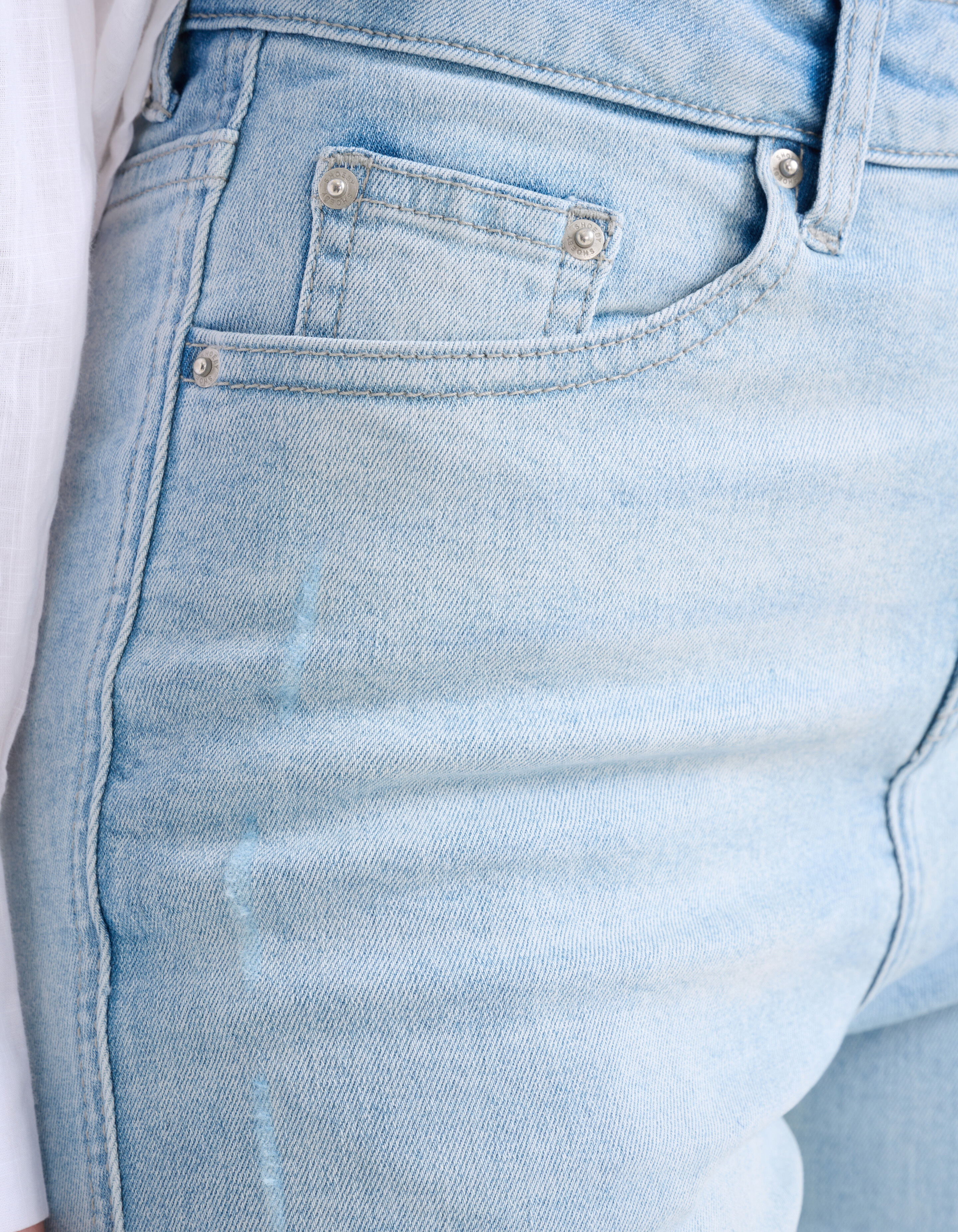 Flared Denim Jeans Bleached SHOEBY WOMEN