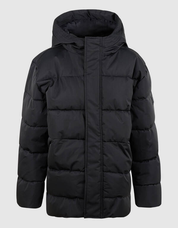 Lange Puffer Jas Zwart SHOEBY BOYS