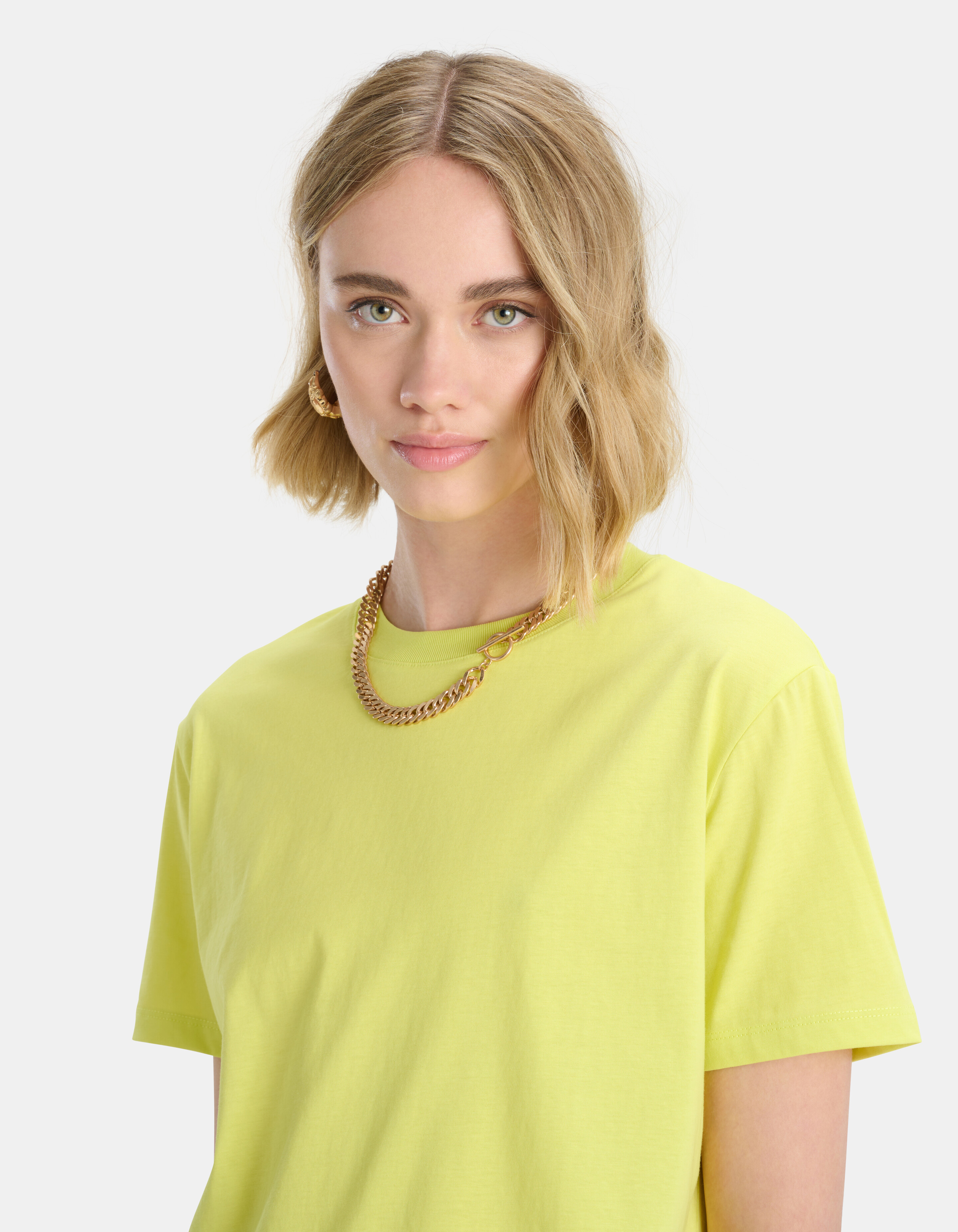 Basis T-shirt Lime Groen SHOEBY WOMEN