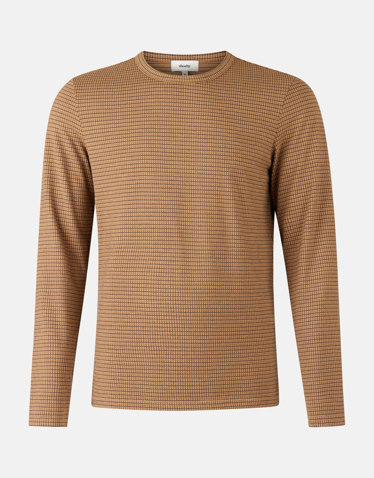 Contrast Lange Mouwen T-shirt Bruin SHOEBY MEN