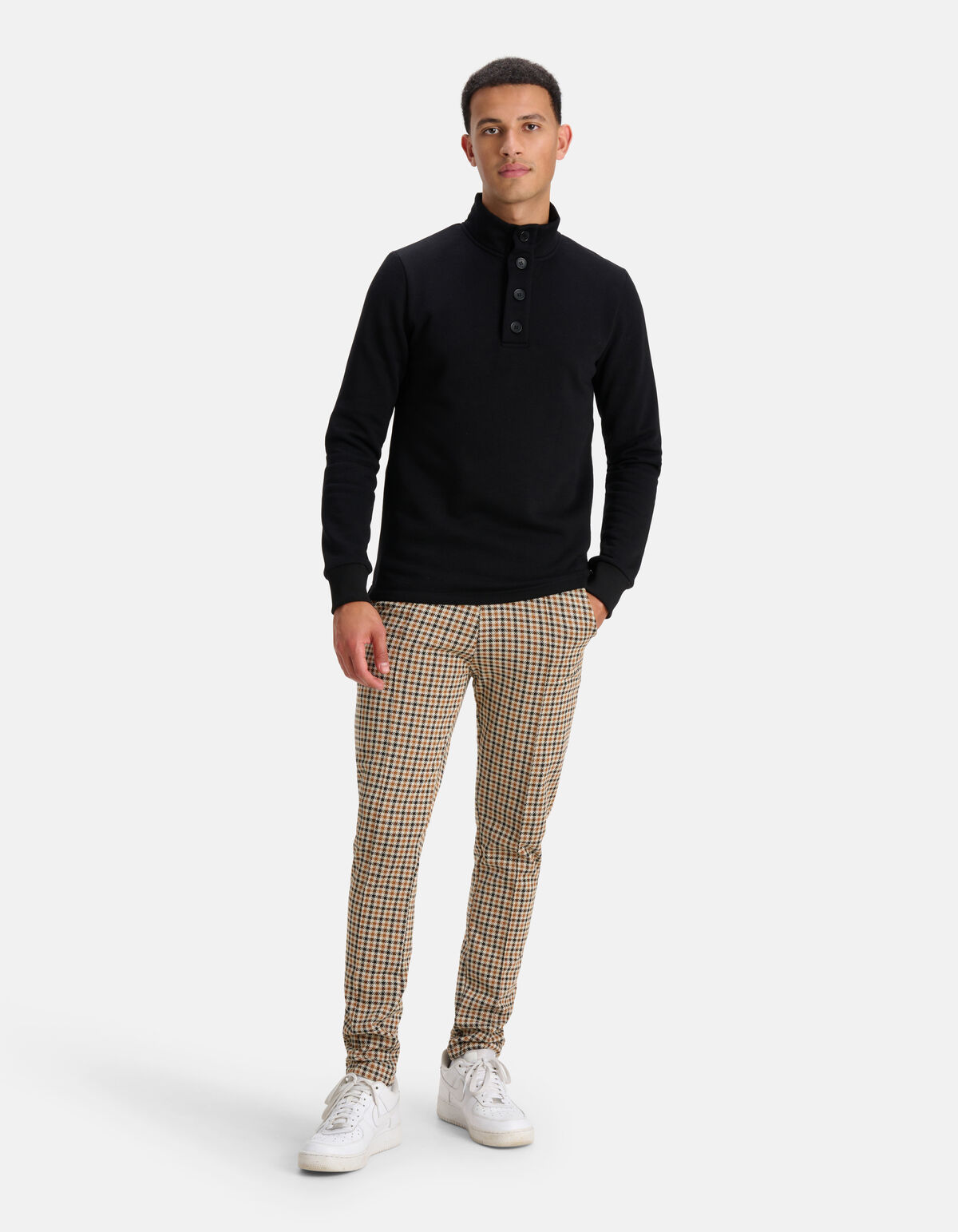 Knopen Sweater Zwart SHOEBY MEN