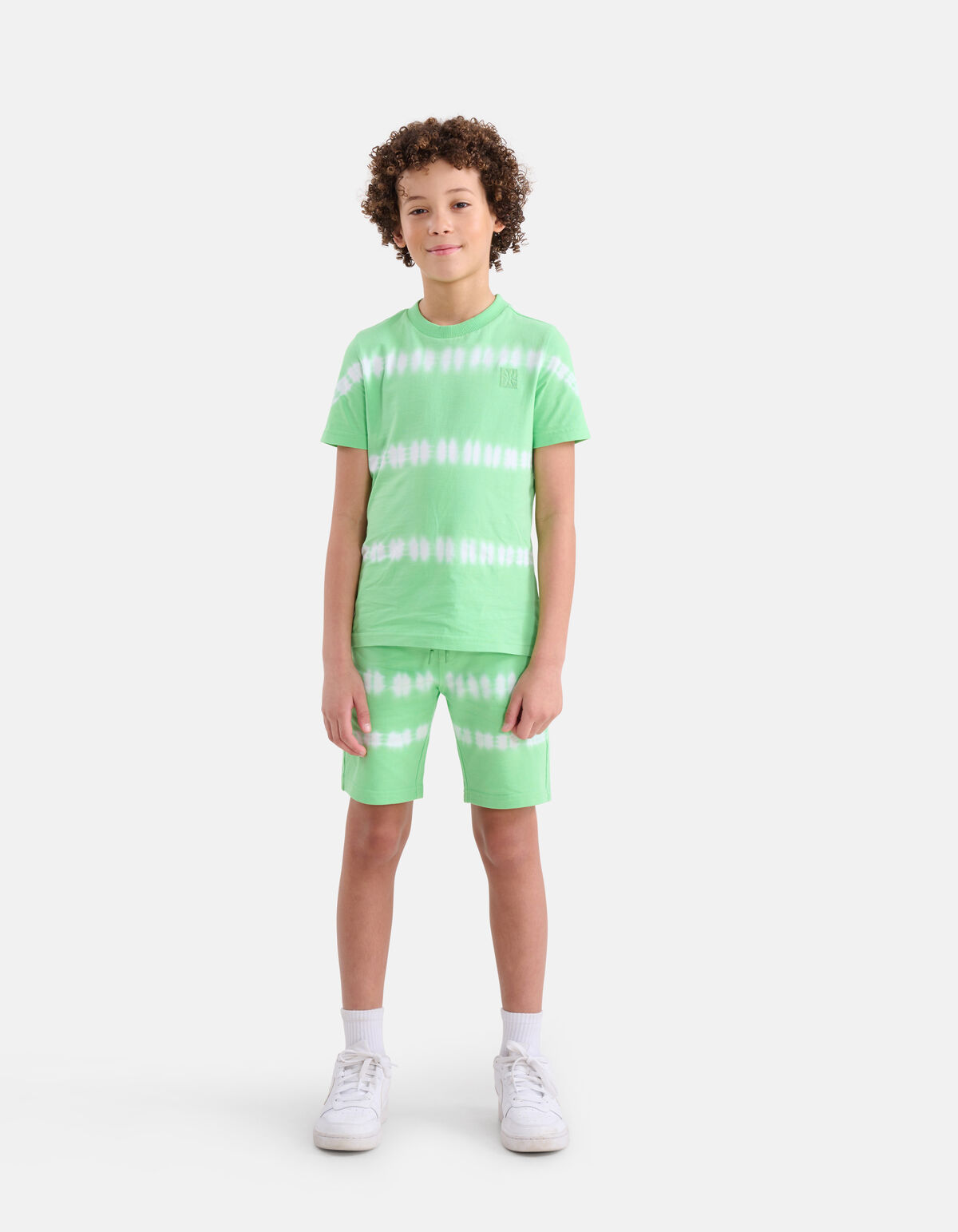 Tie Dye T-shirt Groen SHOEBY BOYS