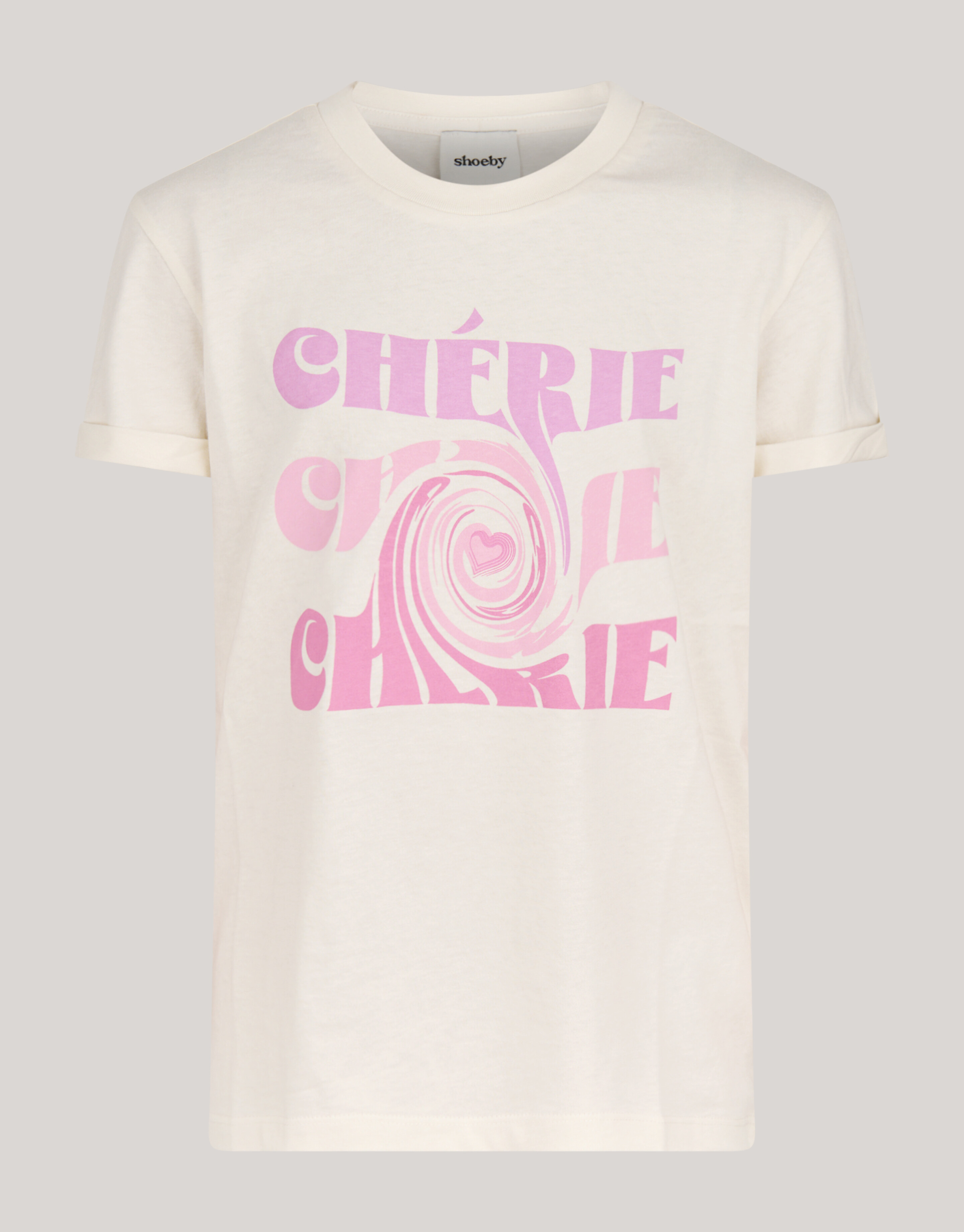 Artwork T-shirt Gebroken Wit SHOEBY GIRLS