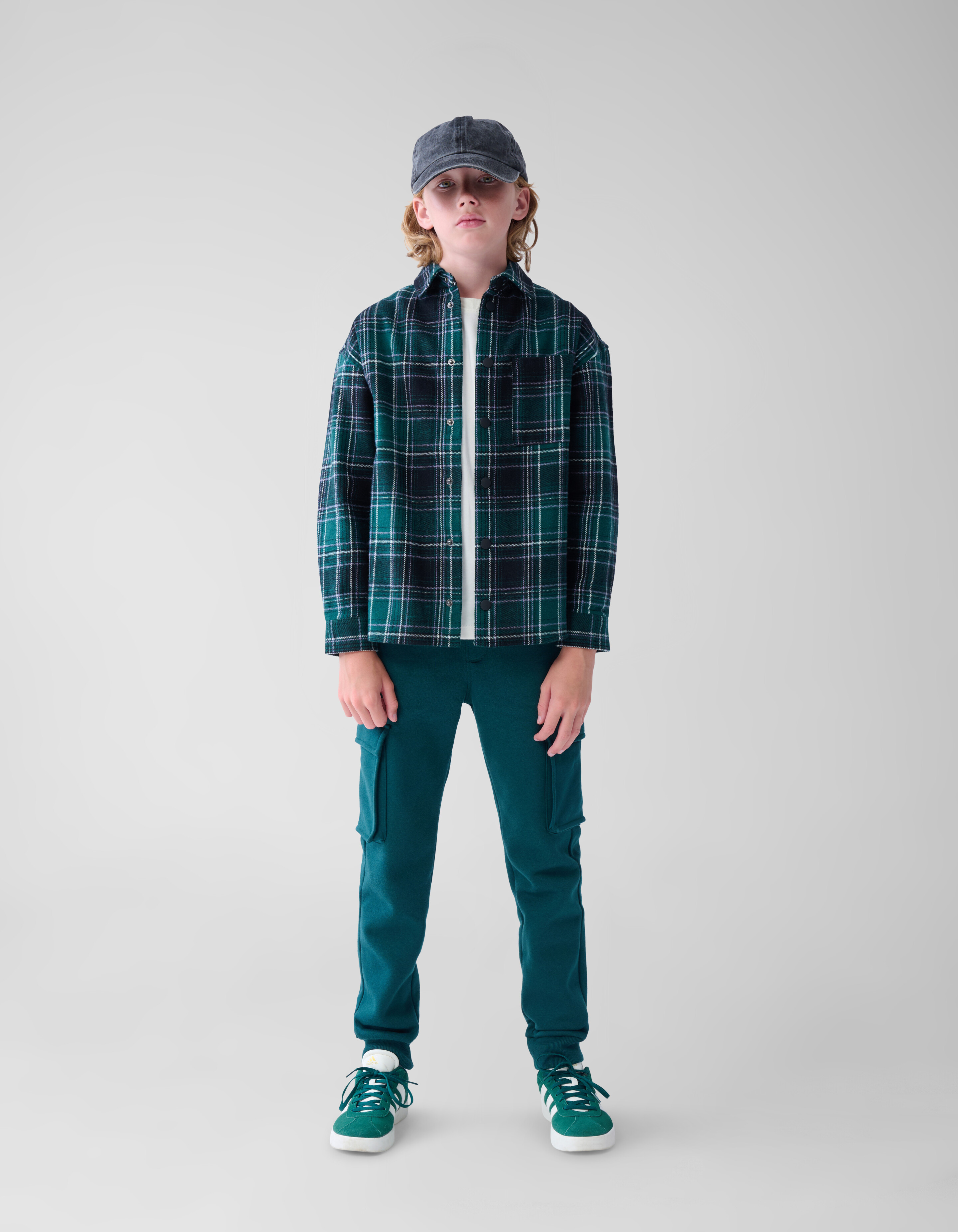 Ruiten Overshirt Groen SHOEBY BOYS