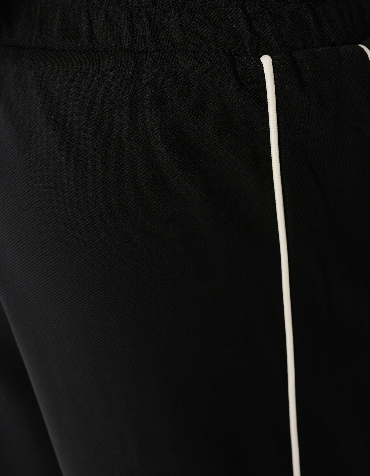 Piping Wide Leg Fit Broek Zwart SHOEBY GIRLS