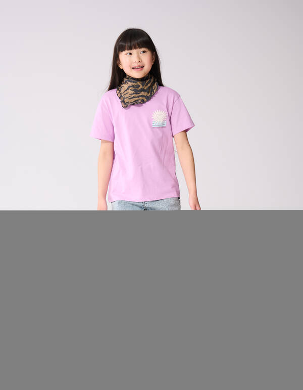 Sun Artwork T-shirt Paars SHOEBY GIRLS