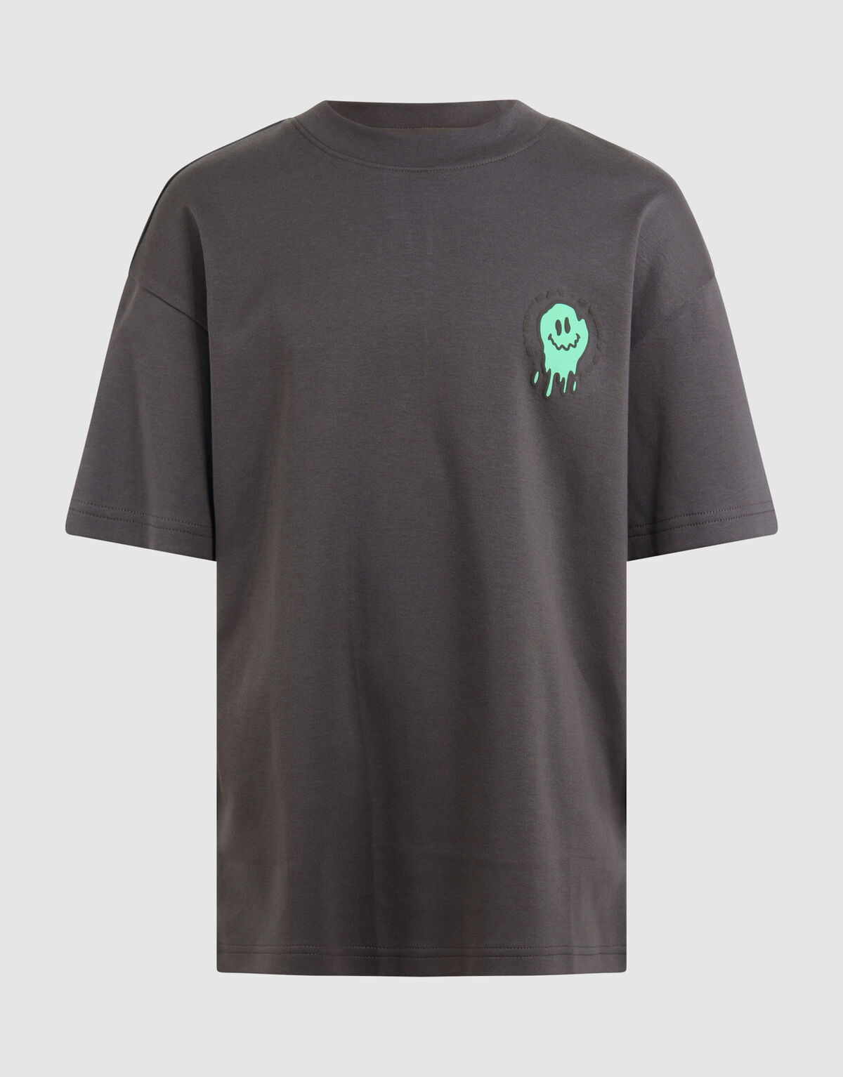 Color Smiley T-shirt Donkergrijs SHOEBY BOYS