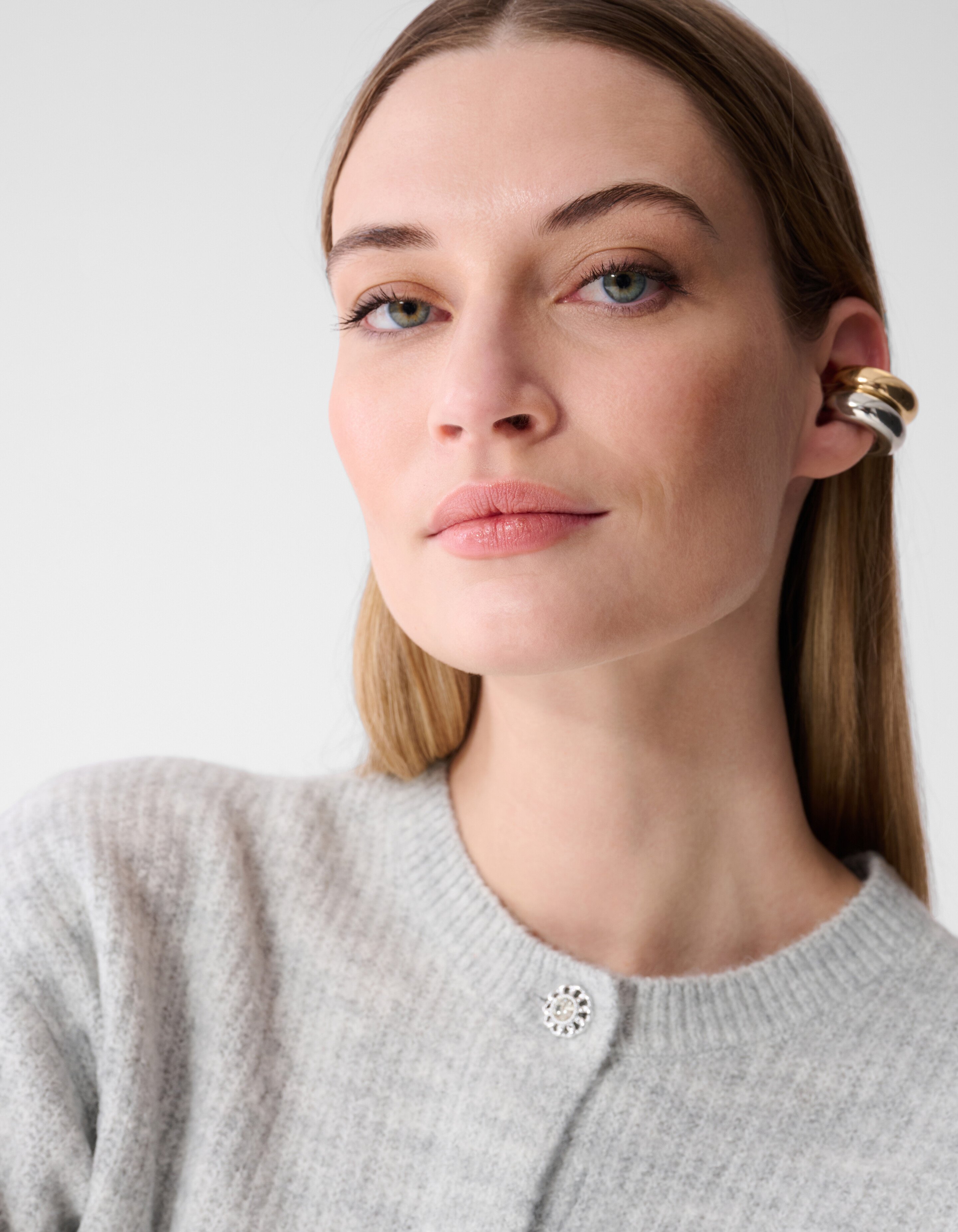 Korte Mouwen Vest Lichtgrijs SHOEBY WOMEN