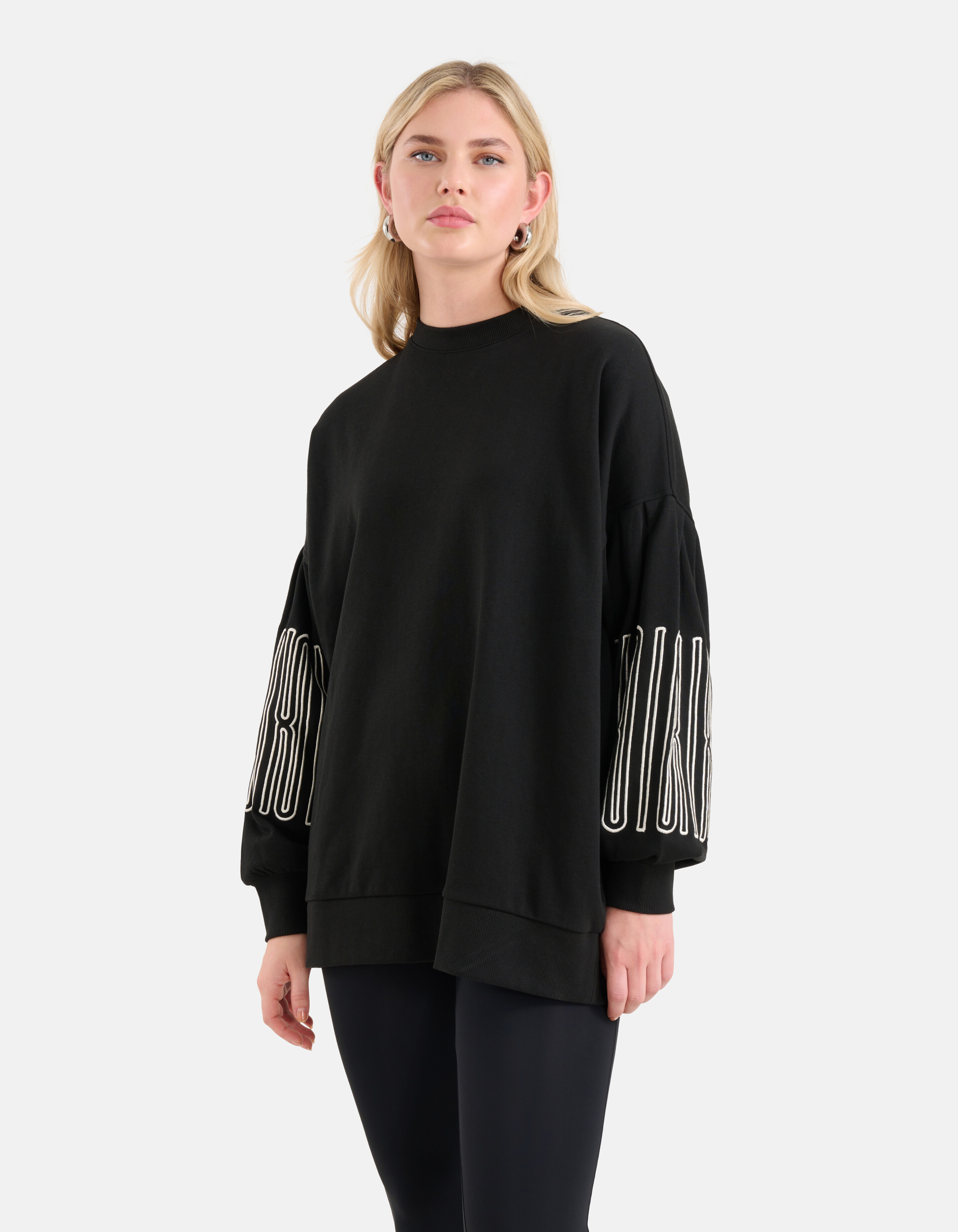 Embroidery Sweater Zwart SHOEBY WOMEN