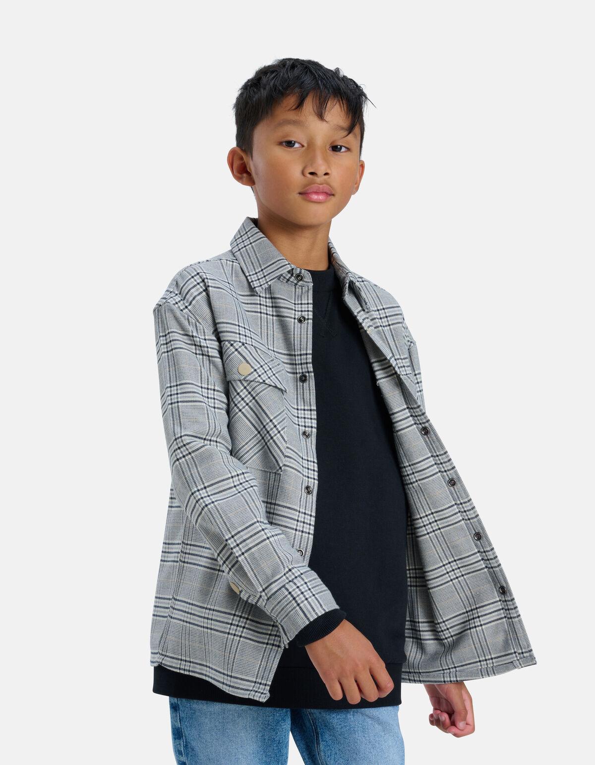 Geruit Overshirt Grijs JILL&MITCH
