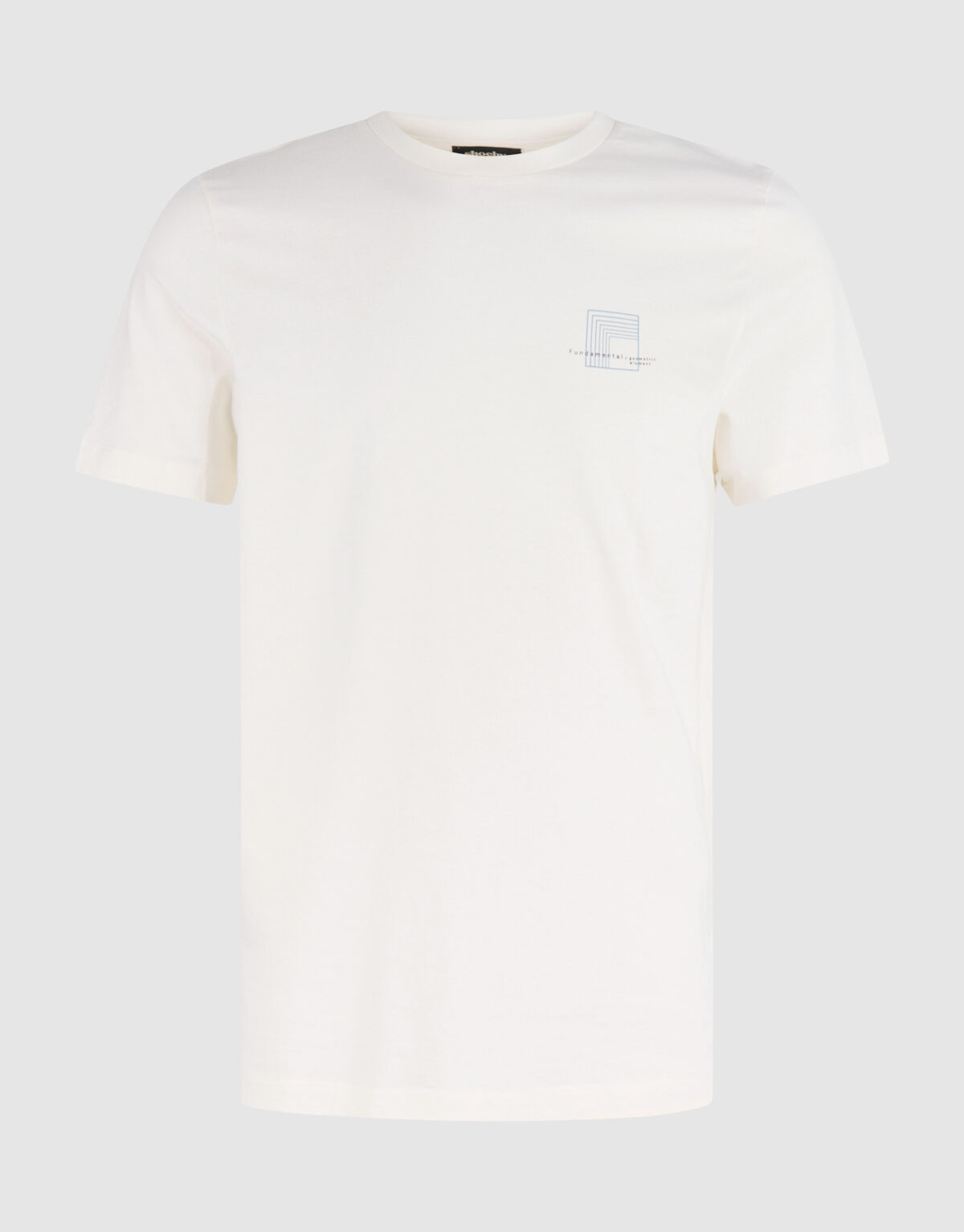 Tekst T-shirt Gebroken Wit SHOEBY MEN