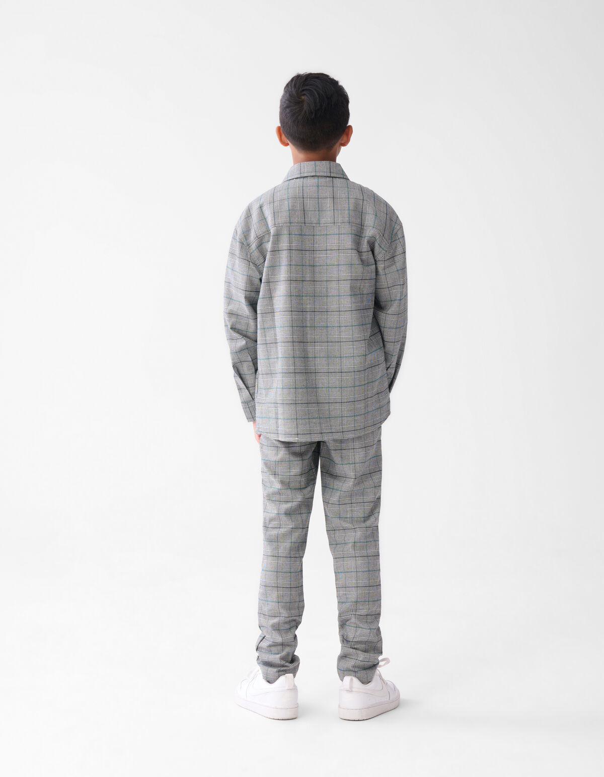Ruiten Overshirt Grijs SHOEBY BOYS