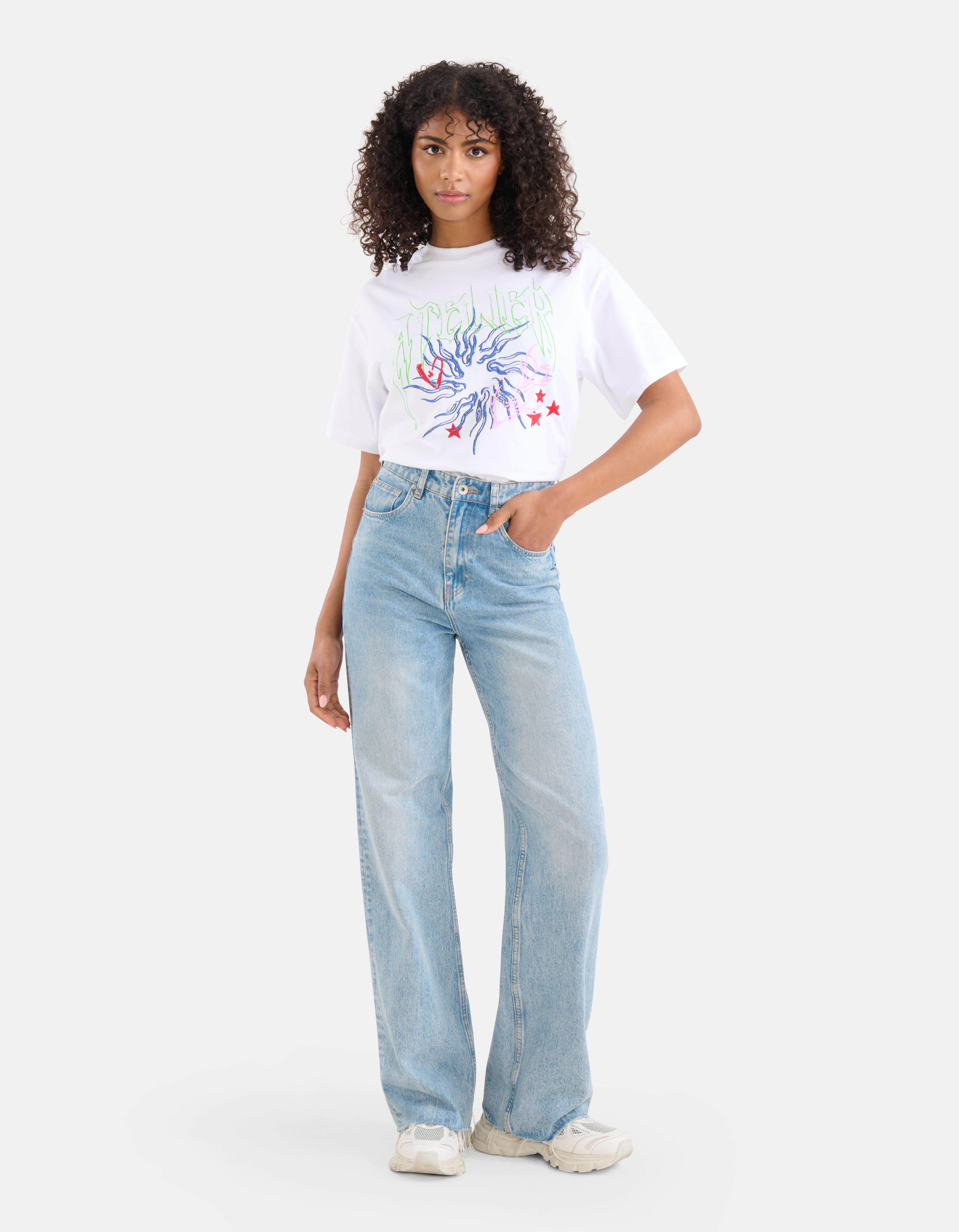 Artwork T shirt Wit Shoeby